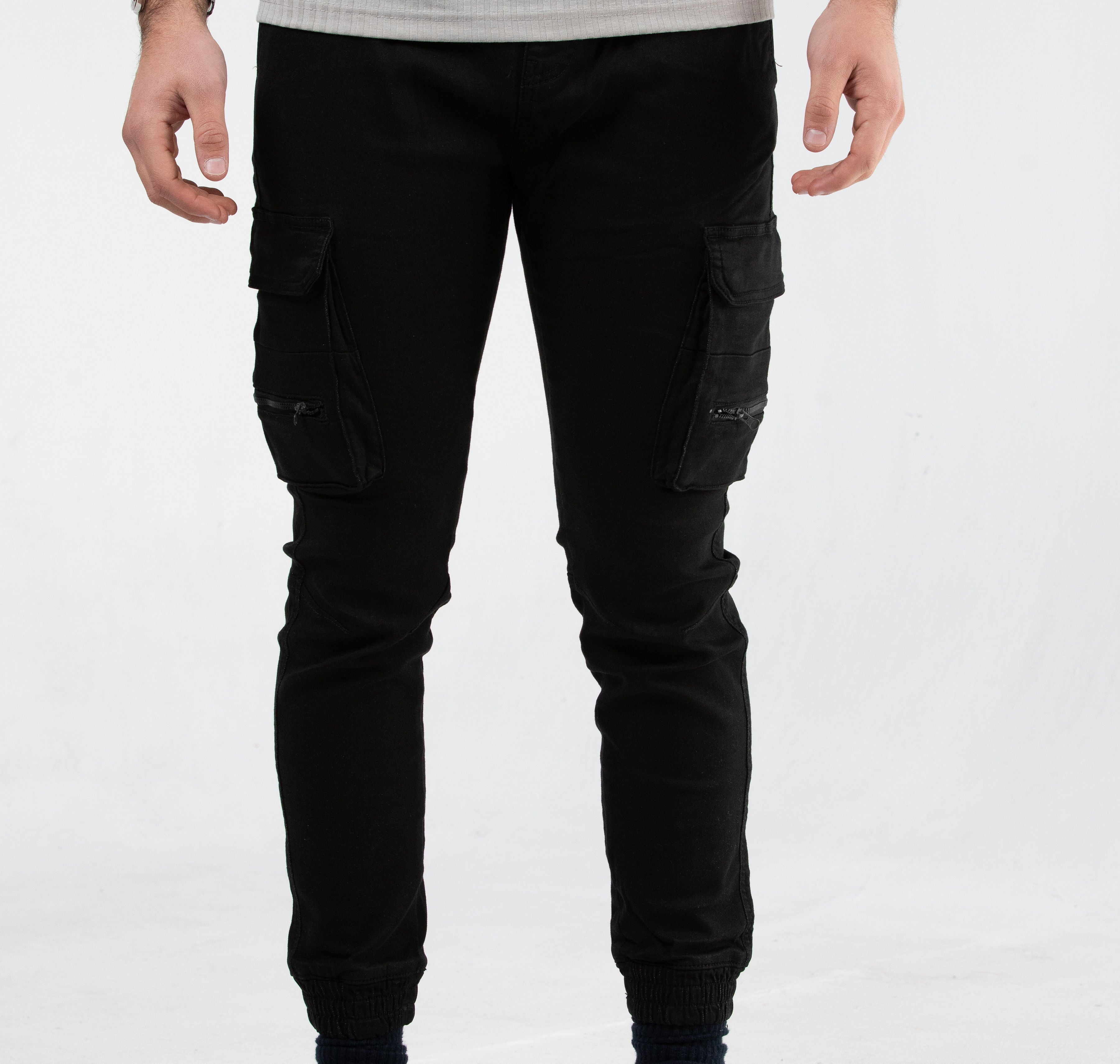 Alamo Strech Black Cargo Pants