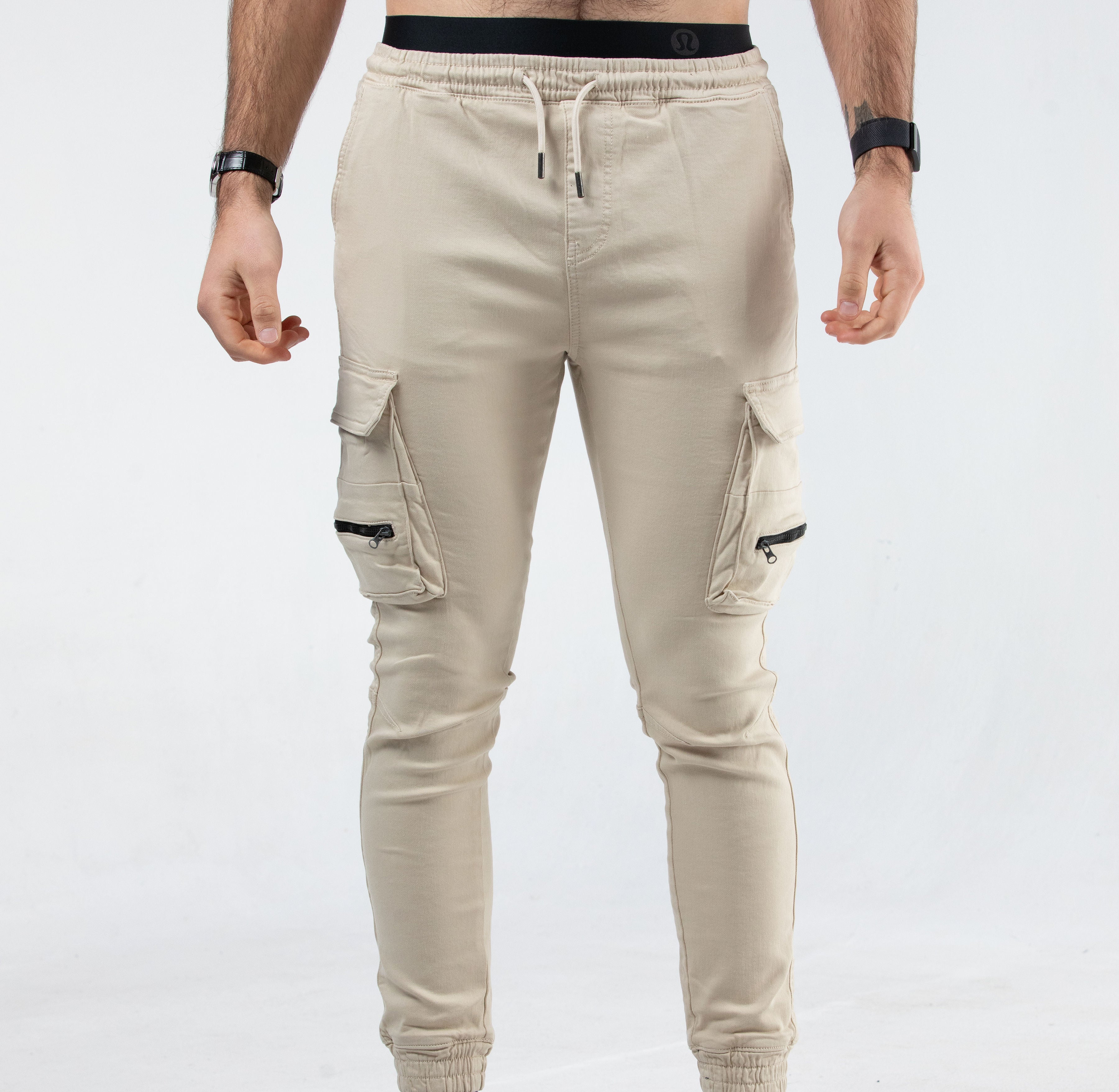 Alamo Strech Cream Cargo Pants