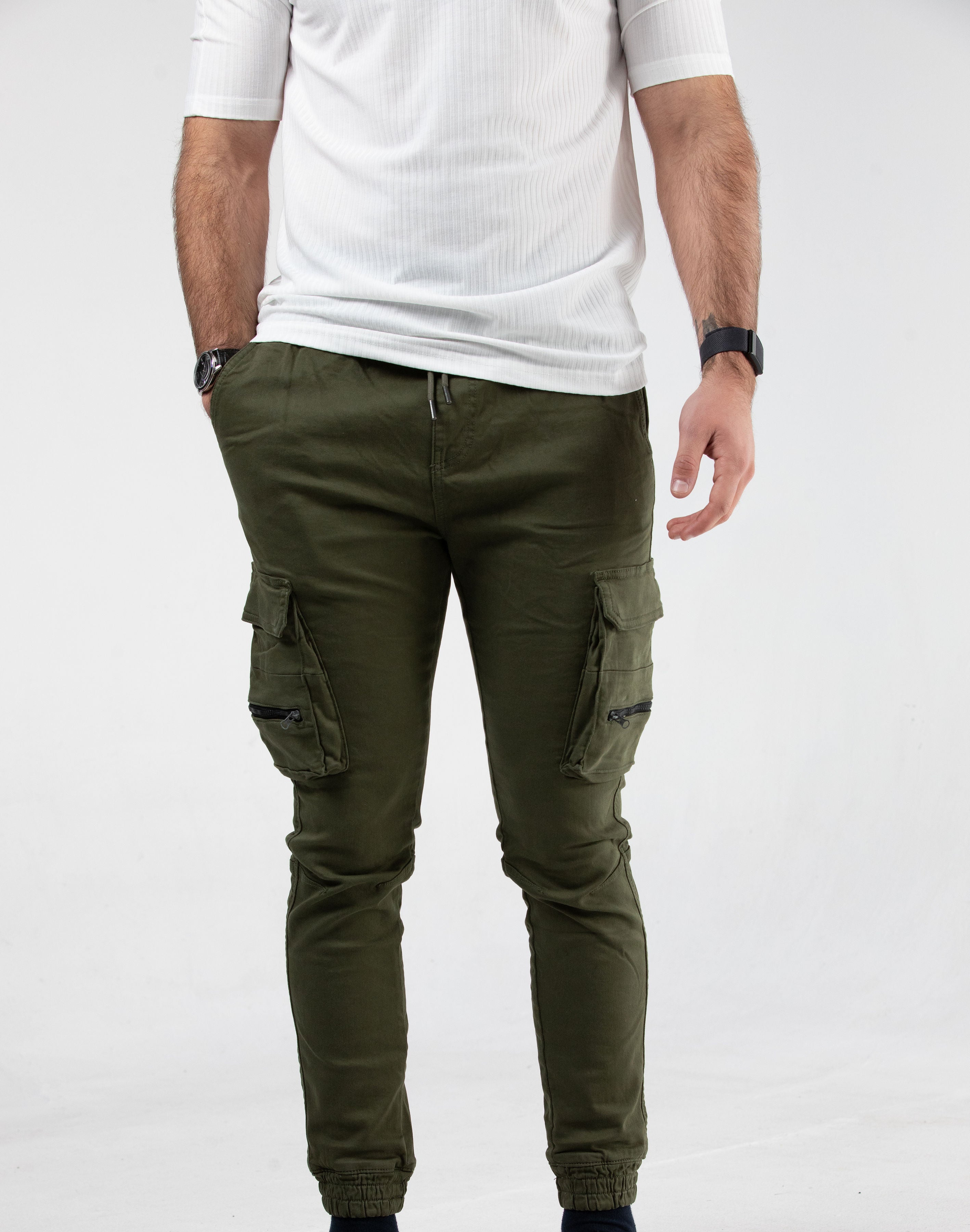 Alamo Strech Green Cargo Pants