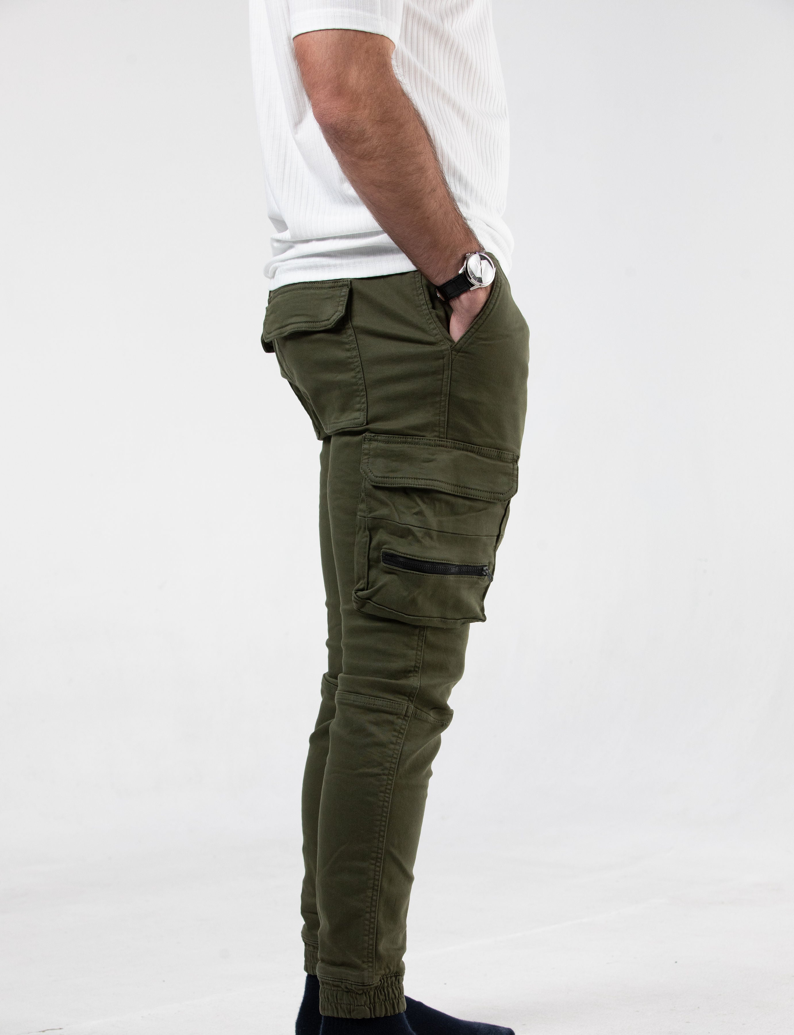 Alamo Strech Green Cargo Pants