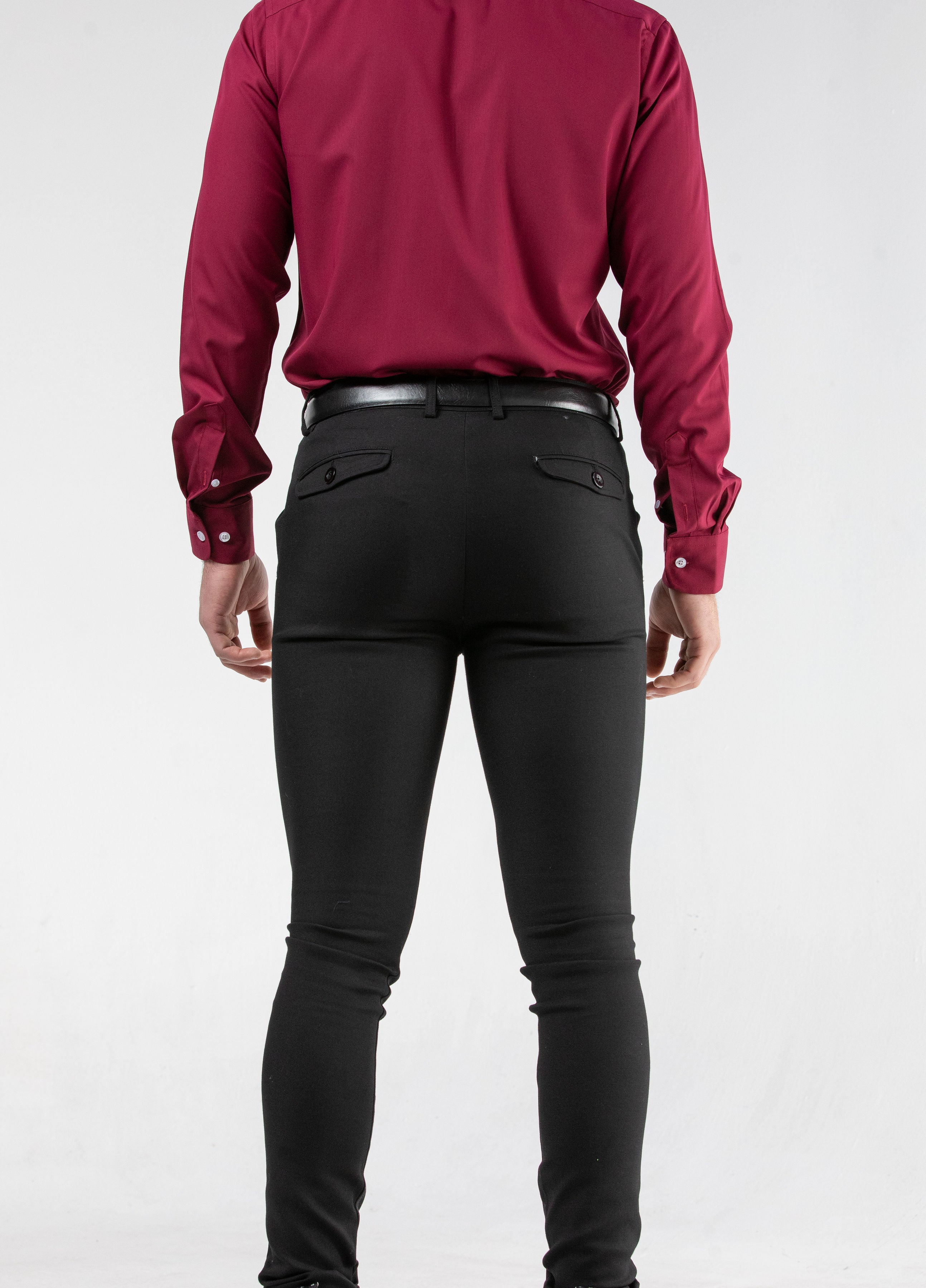 Stretch Chinos Black Skinny Fit