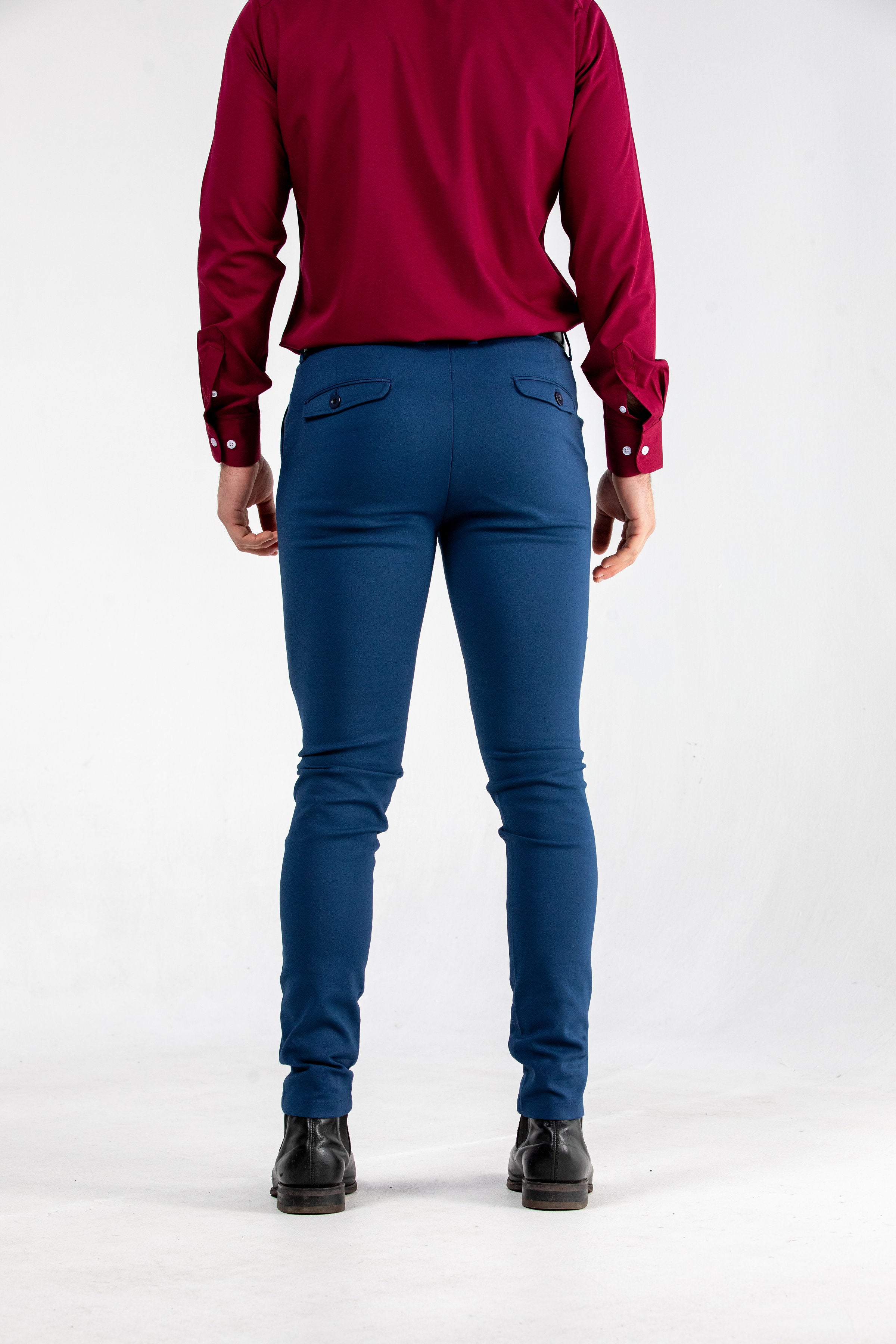 Stretch Chinos Navy Skinny Fit