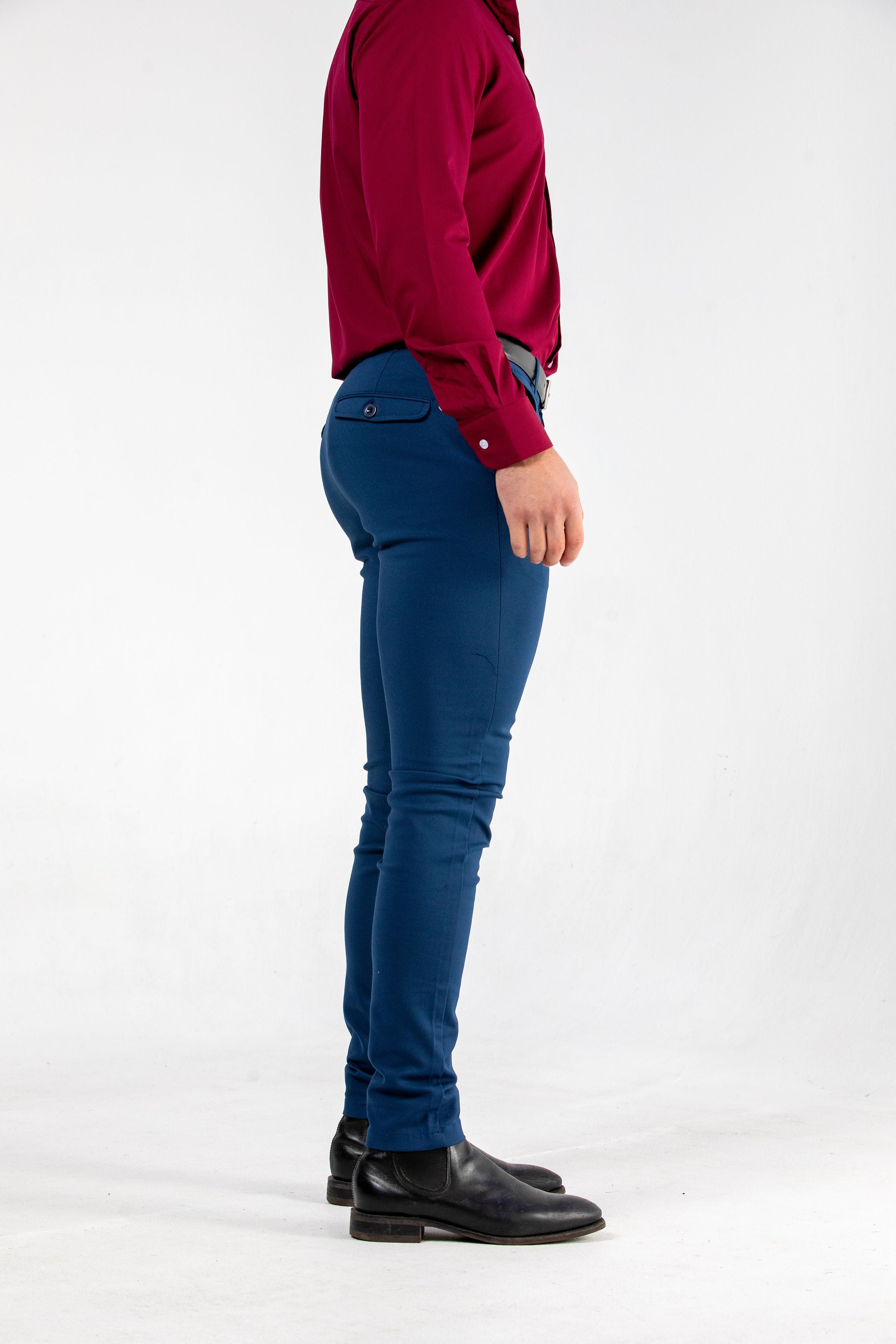 Stretch Chinos Navy Skinny Fit