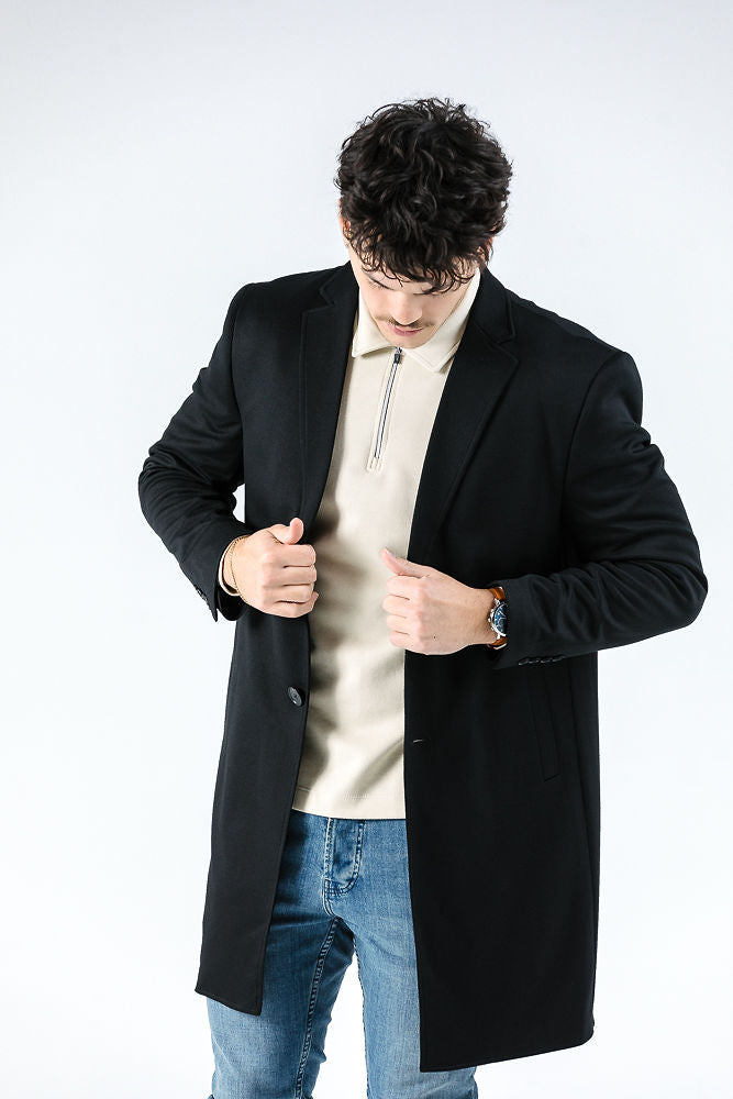 Varce Black Coat Coat