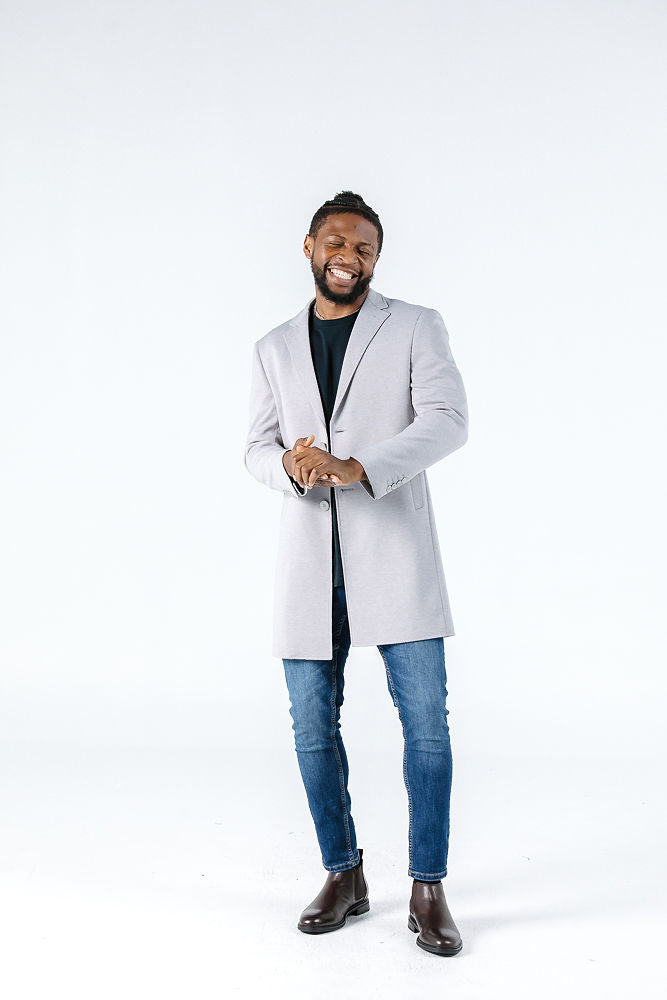 Varce Light Grey Coat Coat