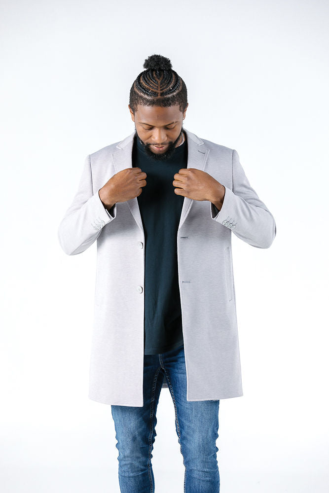 Varce Light Grey Coat Coat