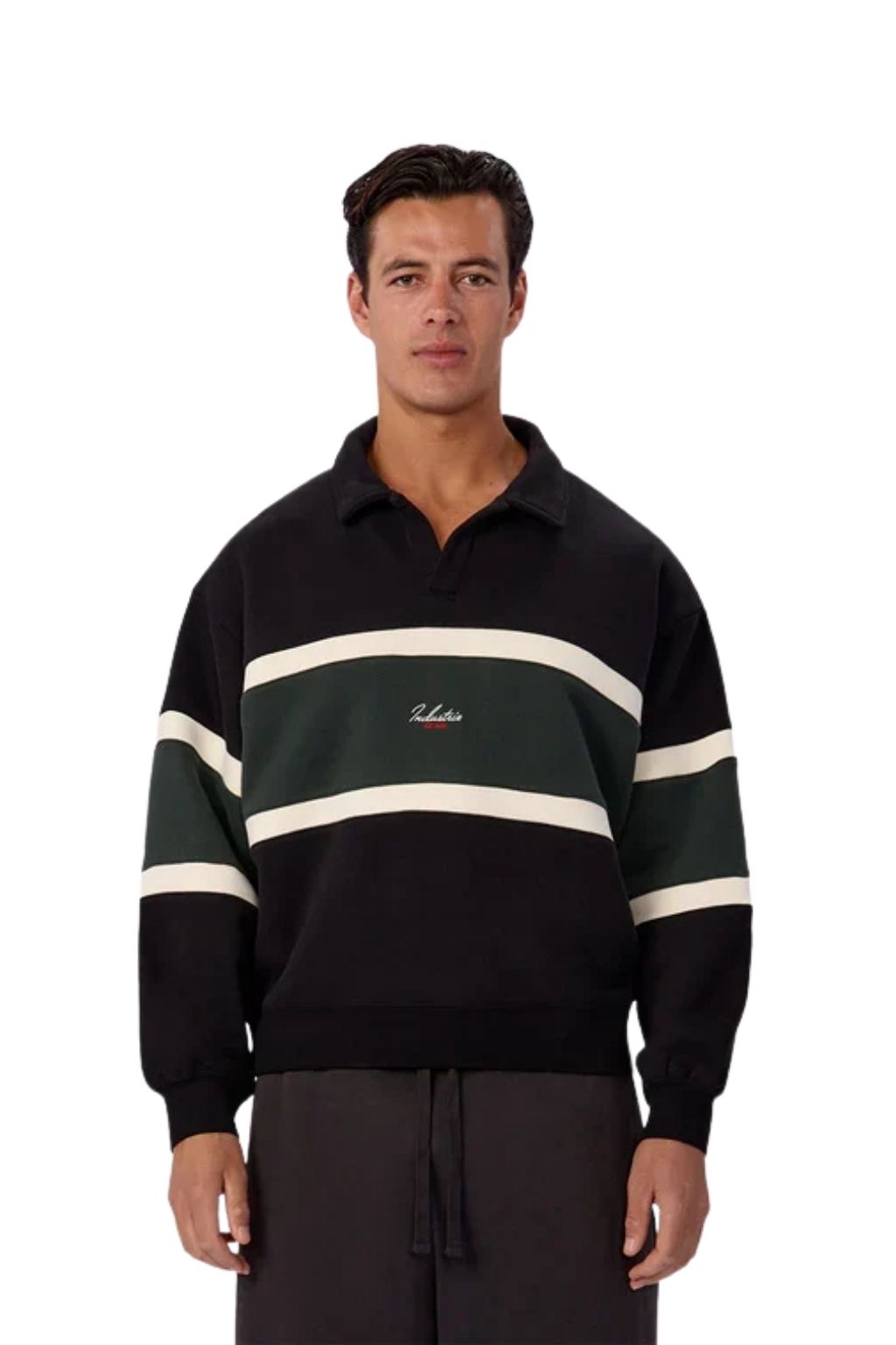 Industrie The Eastbourne Track Top - Black Combo