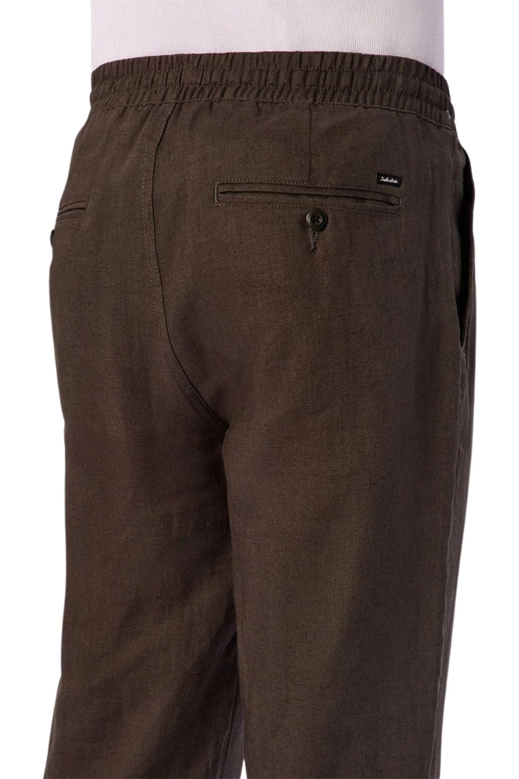 Industrie The Catania Linen Pant - Dark Fern