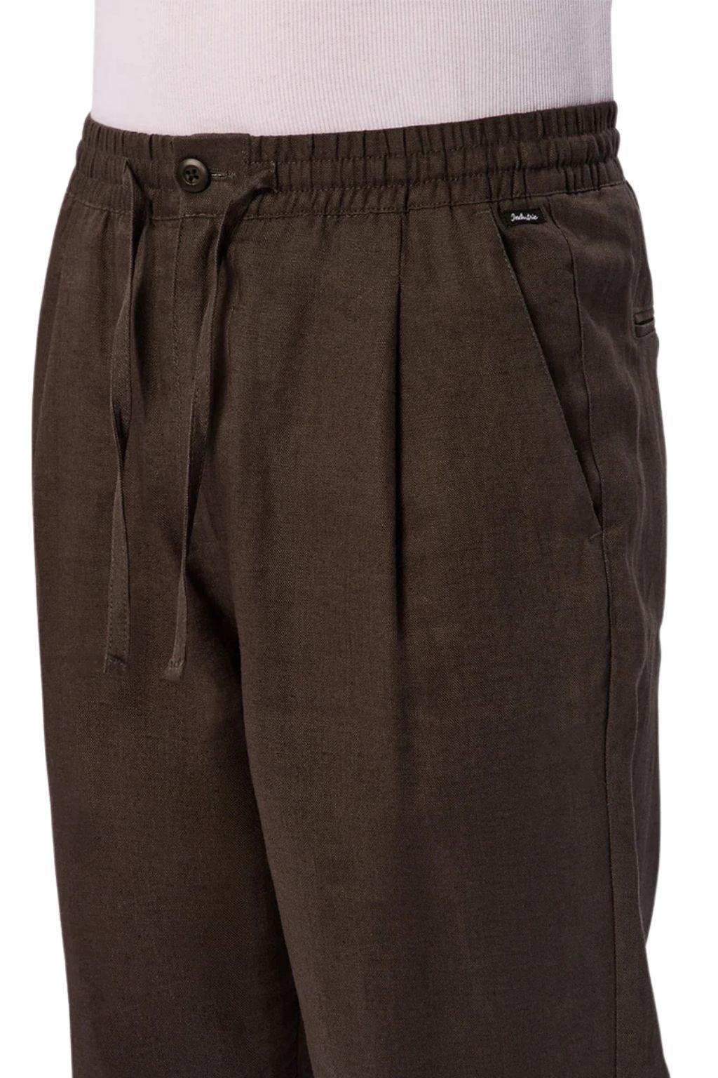 Industrie The Catania Linen Pant - Dark Fern