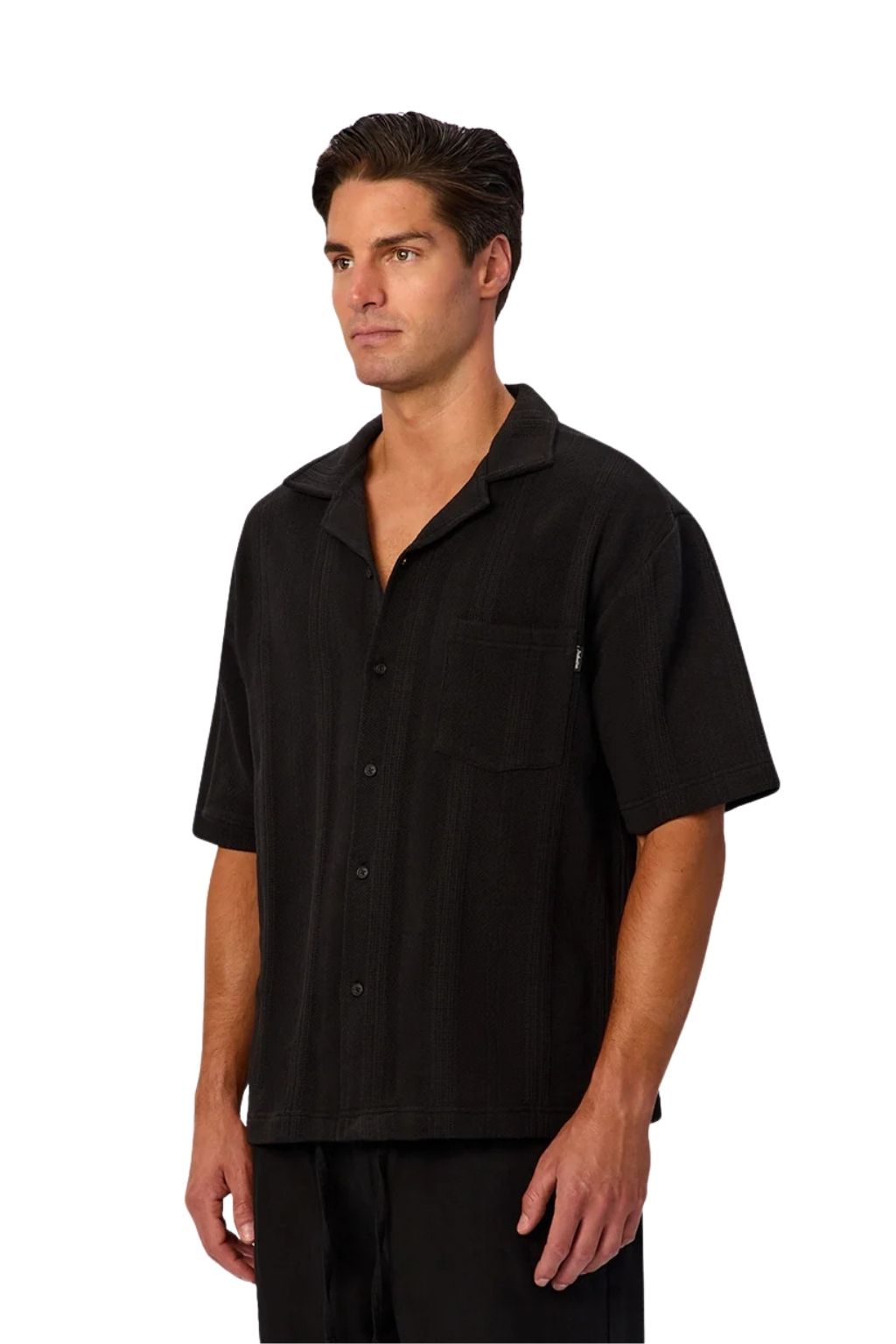 Industrie The Malaga Short Sleeve Shirt - Black