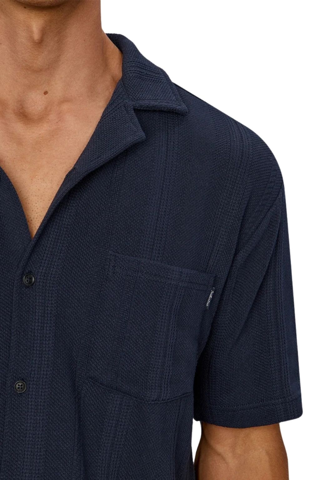 Industrie The Malaga Short Sleeve Shirt - New Navy