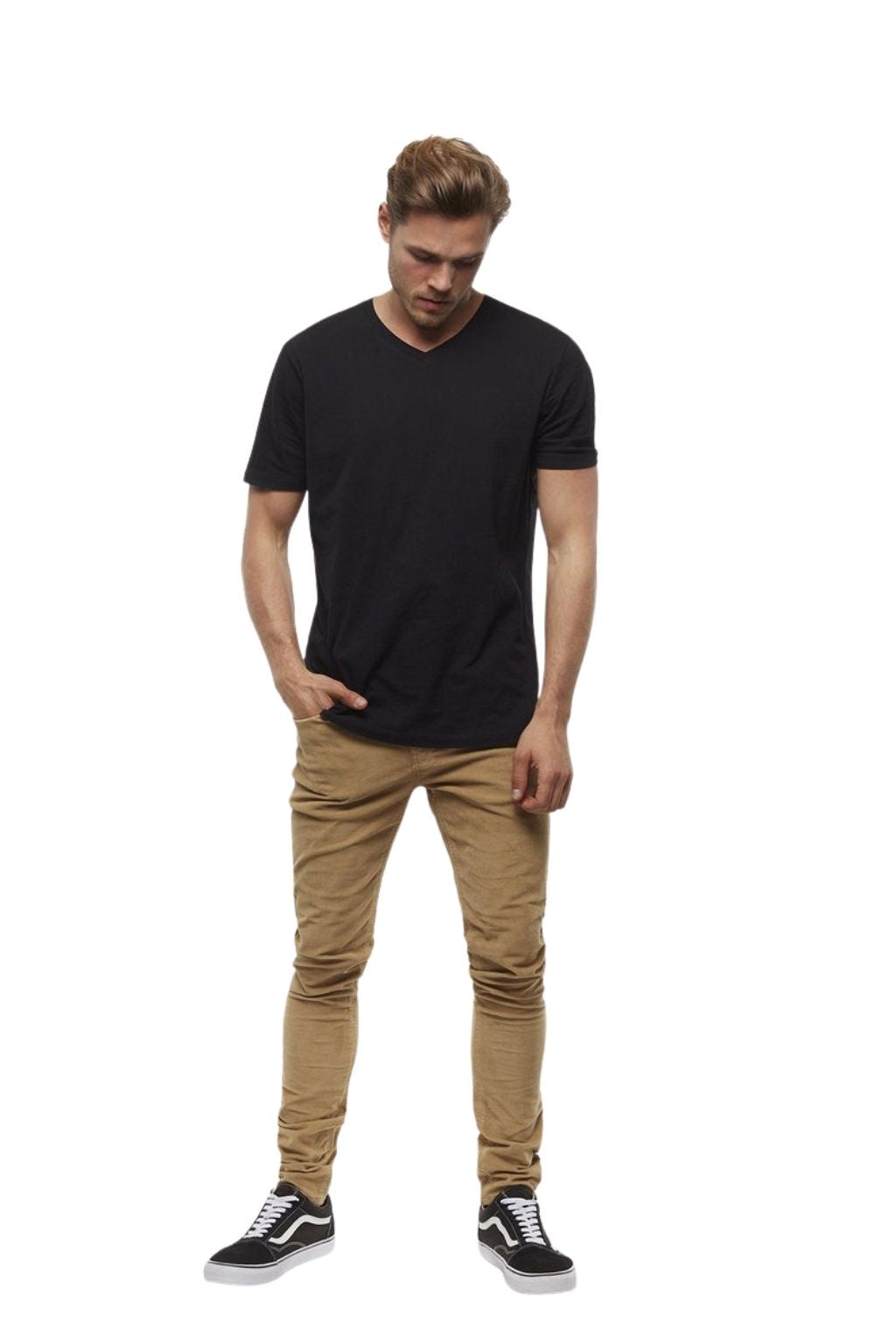 Industrie The New Basic Vee Tee Black