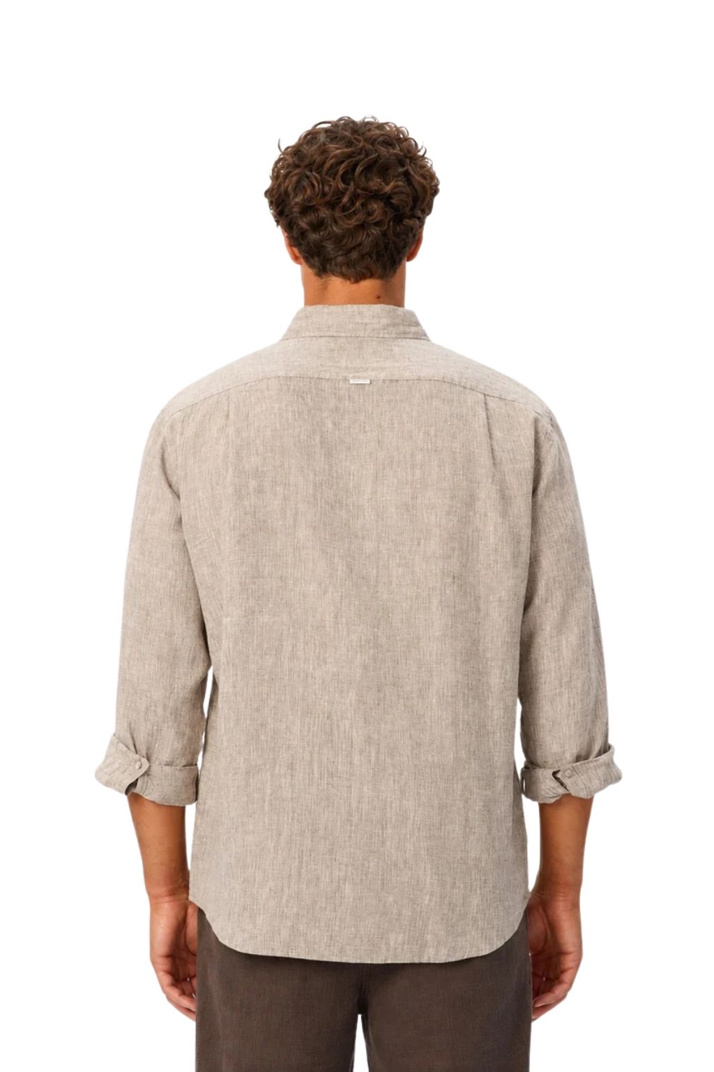 Industrie The St Martins Linen Long Sleeve Shirt - Ebony