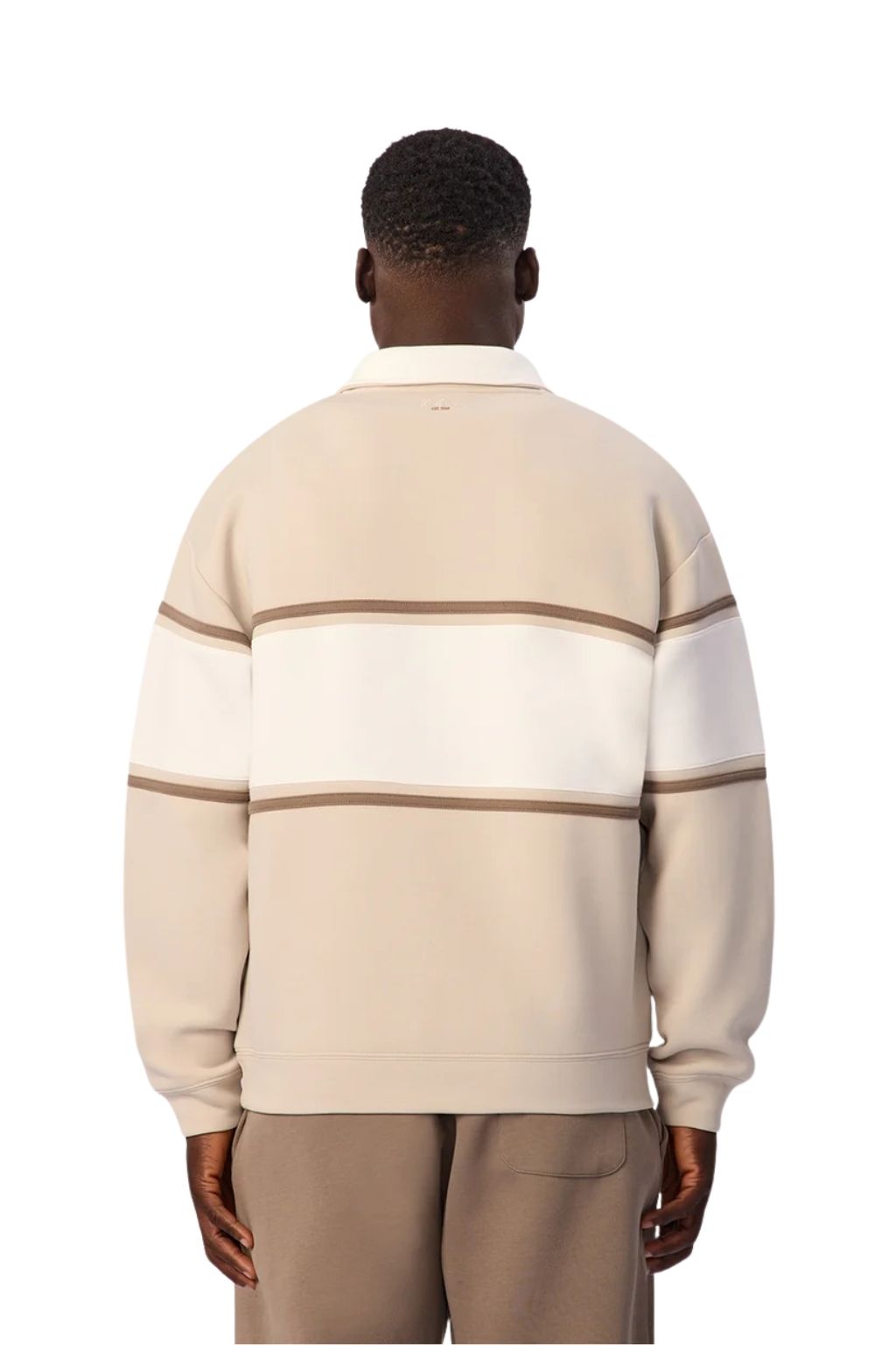 Industrie The Tech Southend Track Top - Dune/Off White Combo