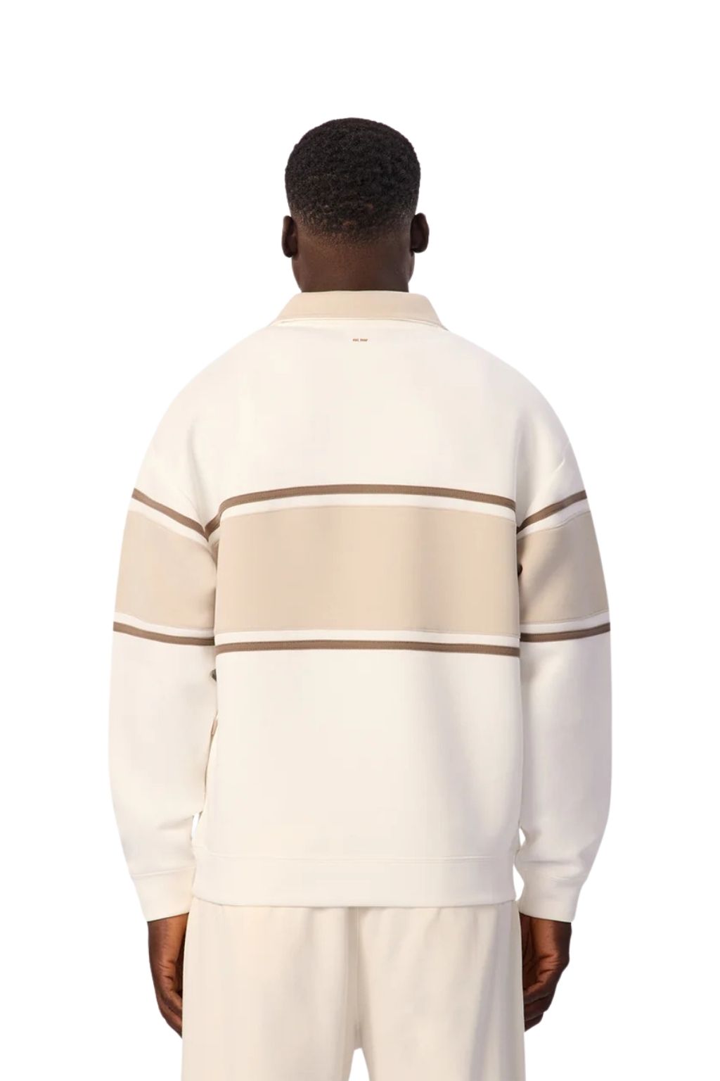 Industrie The Tech Southend Track Top - Off White/Dune Combo