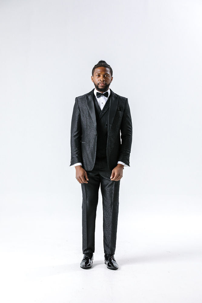 Paisley Black Suit Jacket Jacket