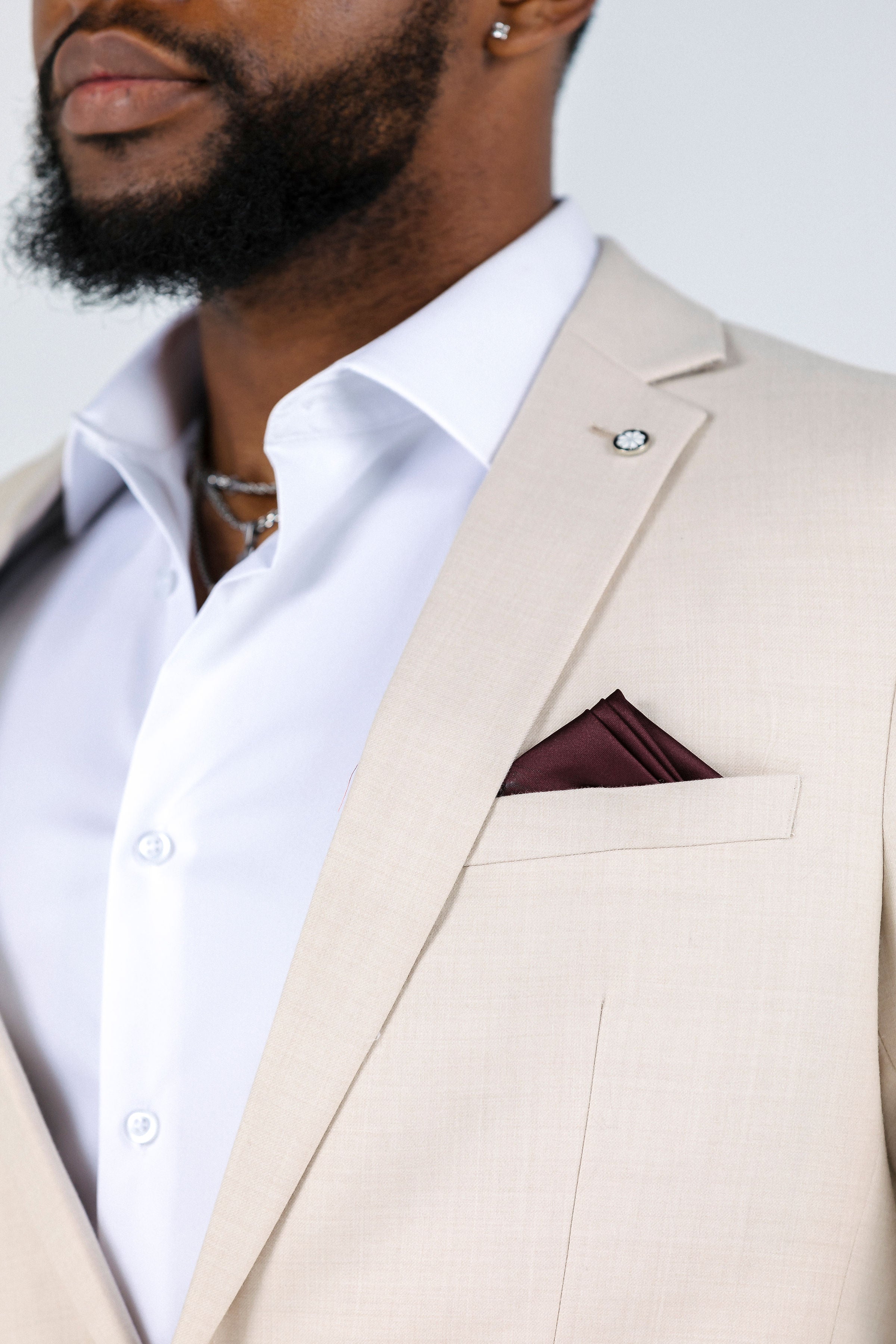 Pablo Beige Suit Jacket