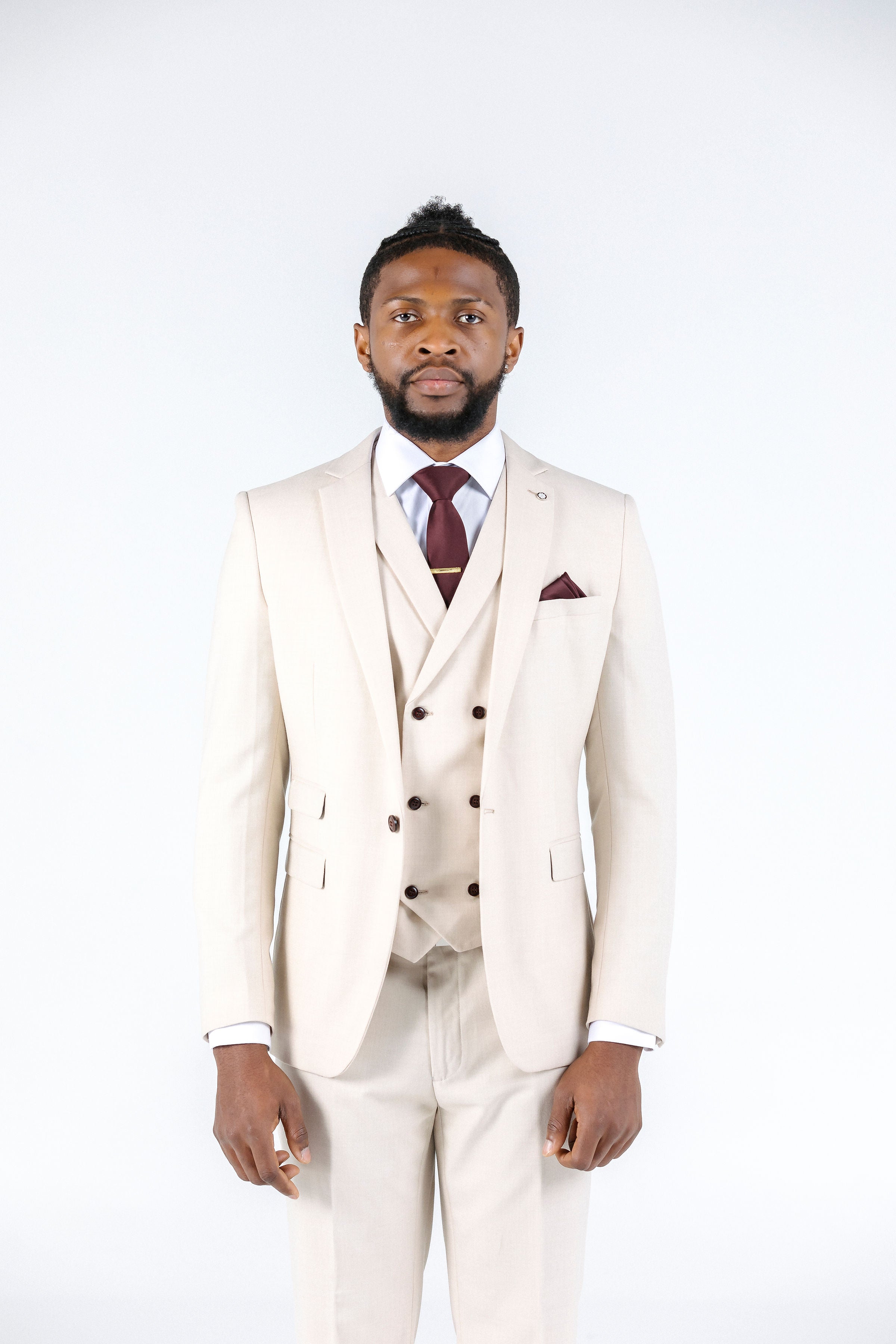 Pablo Beige Suit Jacket