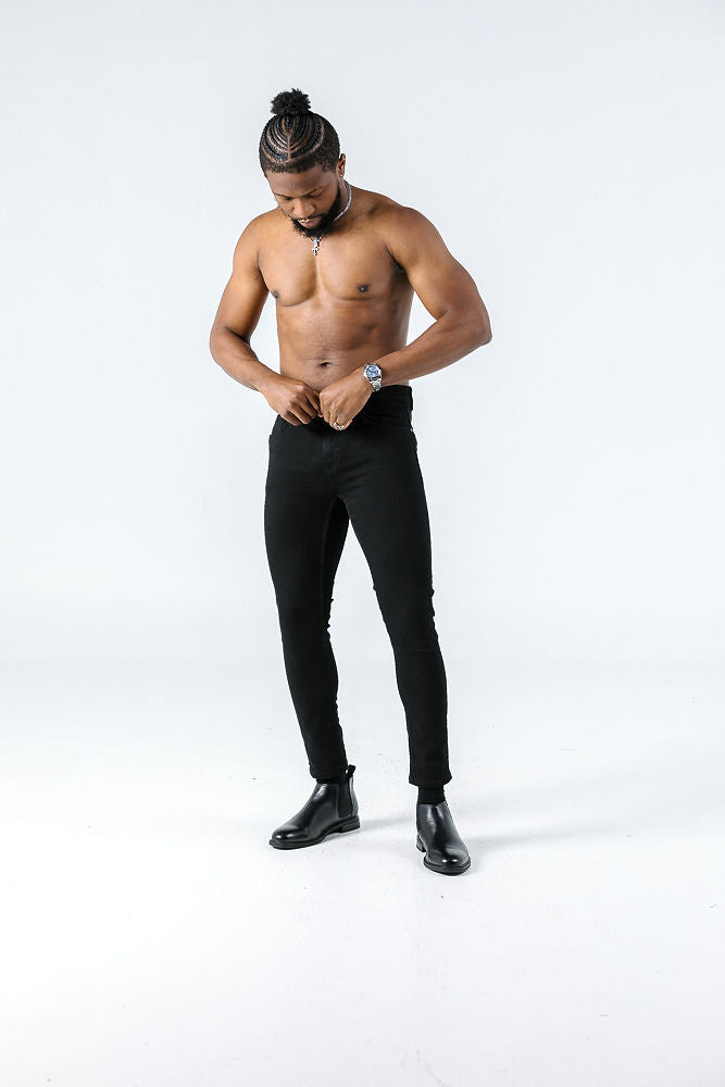 FSBN Pure Black Slim Jeans Jeans