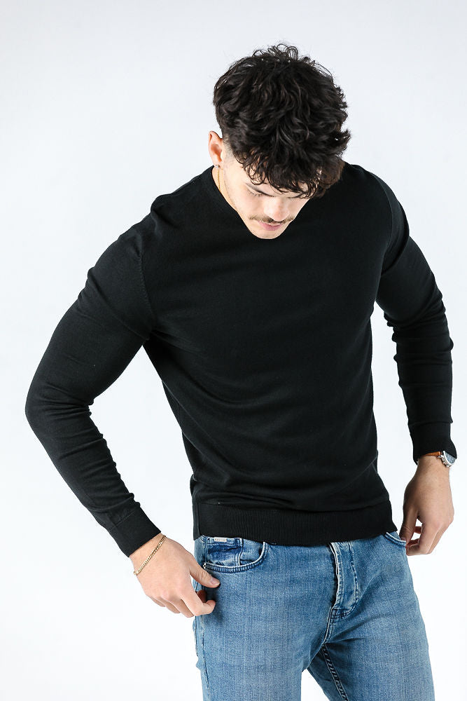 Tony Montana Black Knit Jumpers