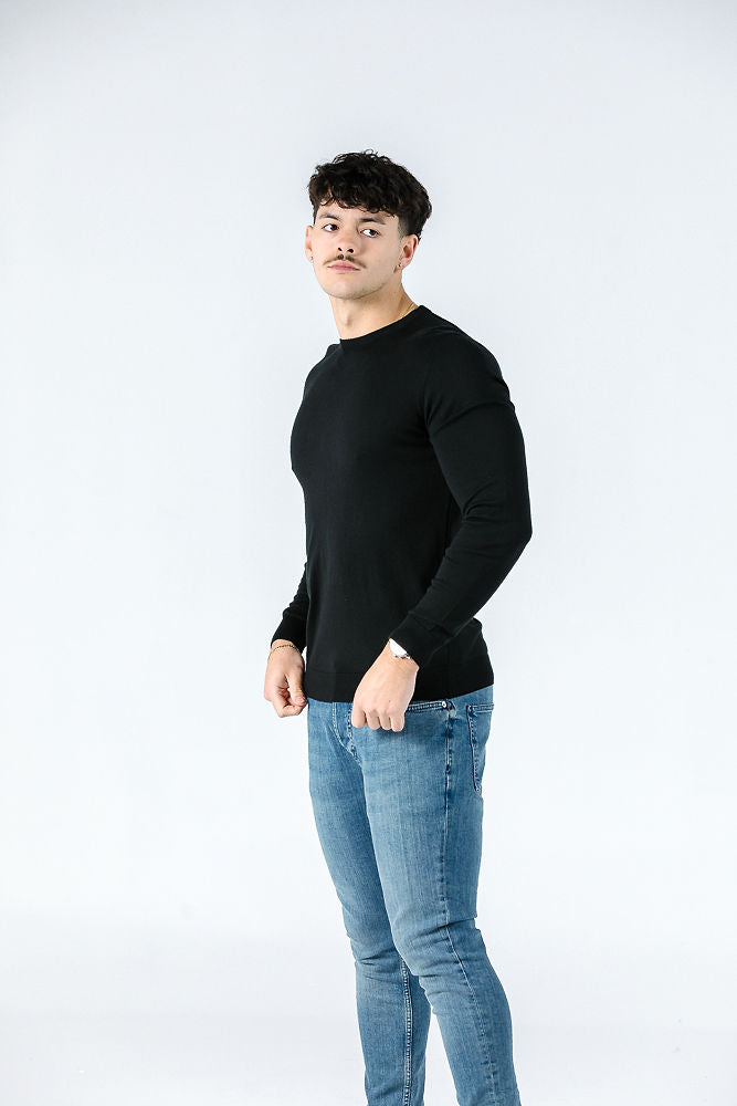 Tony Montana Black Knit Jumpers