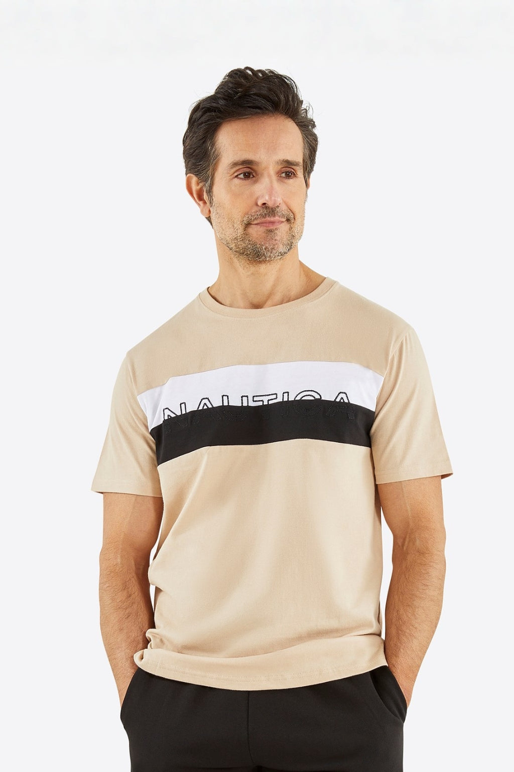 Nautica Taupe Kiran T-Shirt