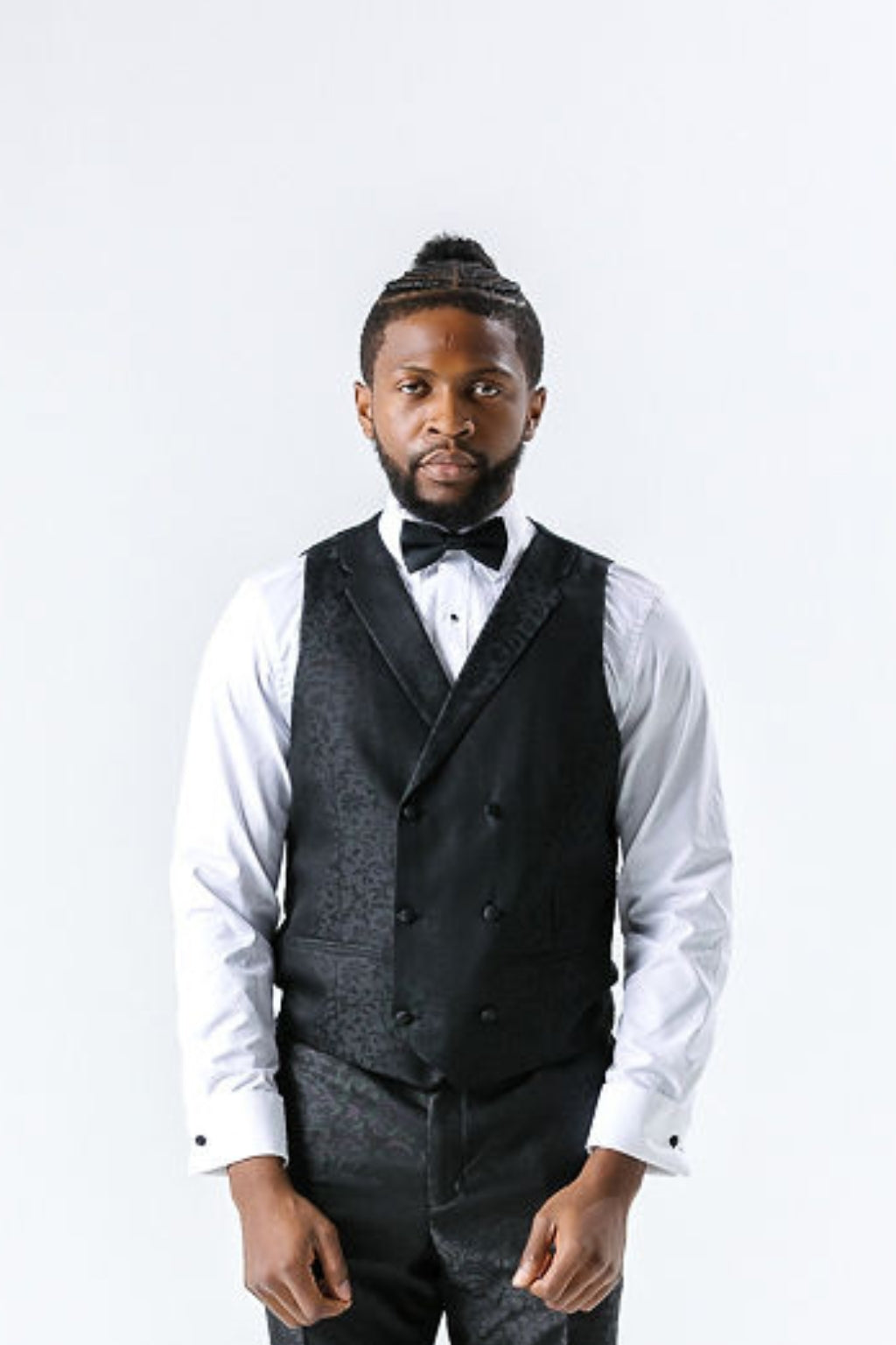 Paisley Black Waistcoat
