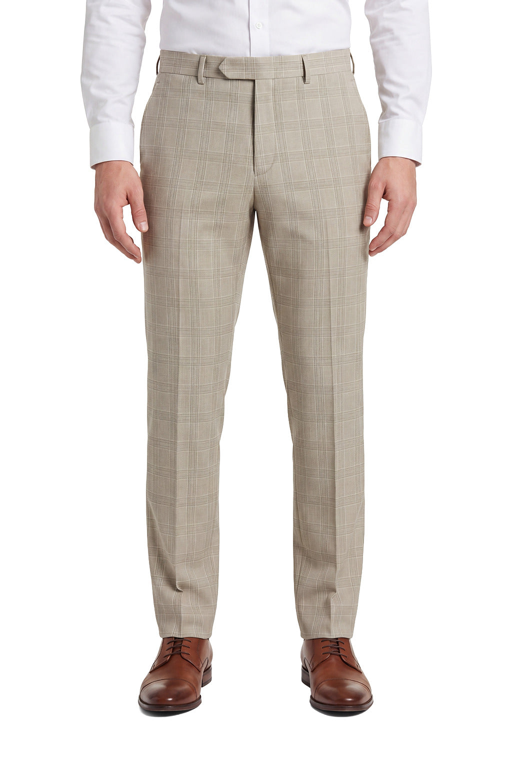 Sebastian Sand Check Suit Trousers