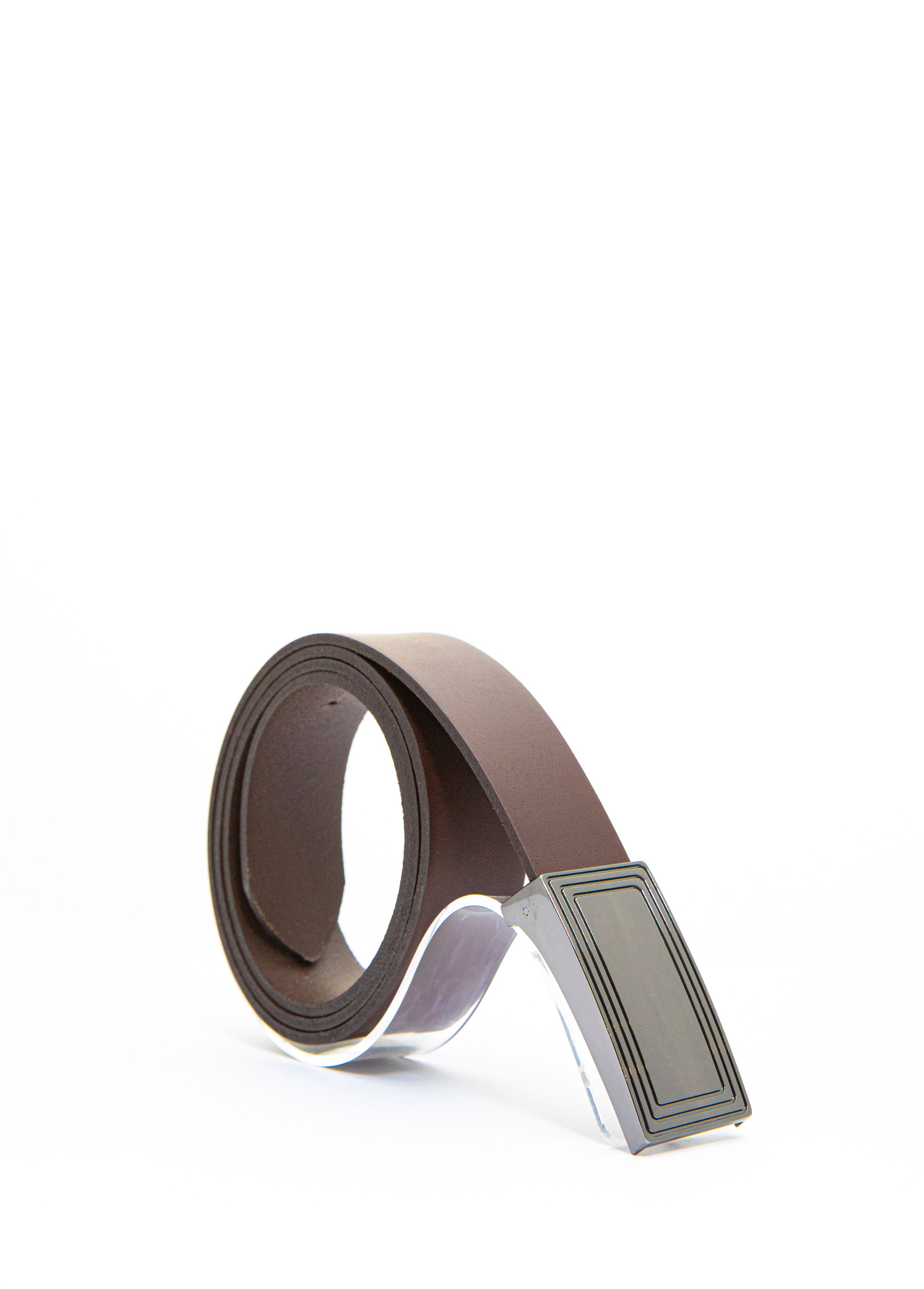Seven Men Chocolate Leather Belt