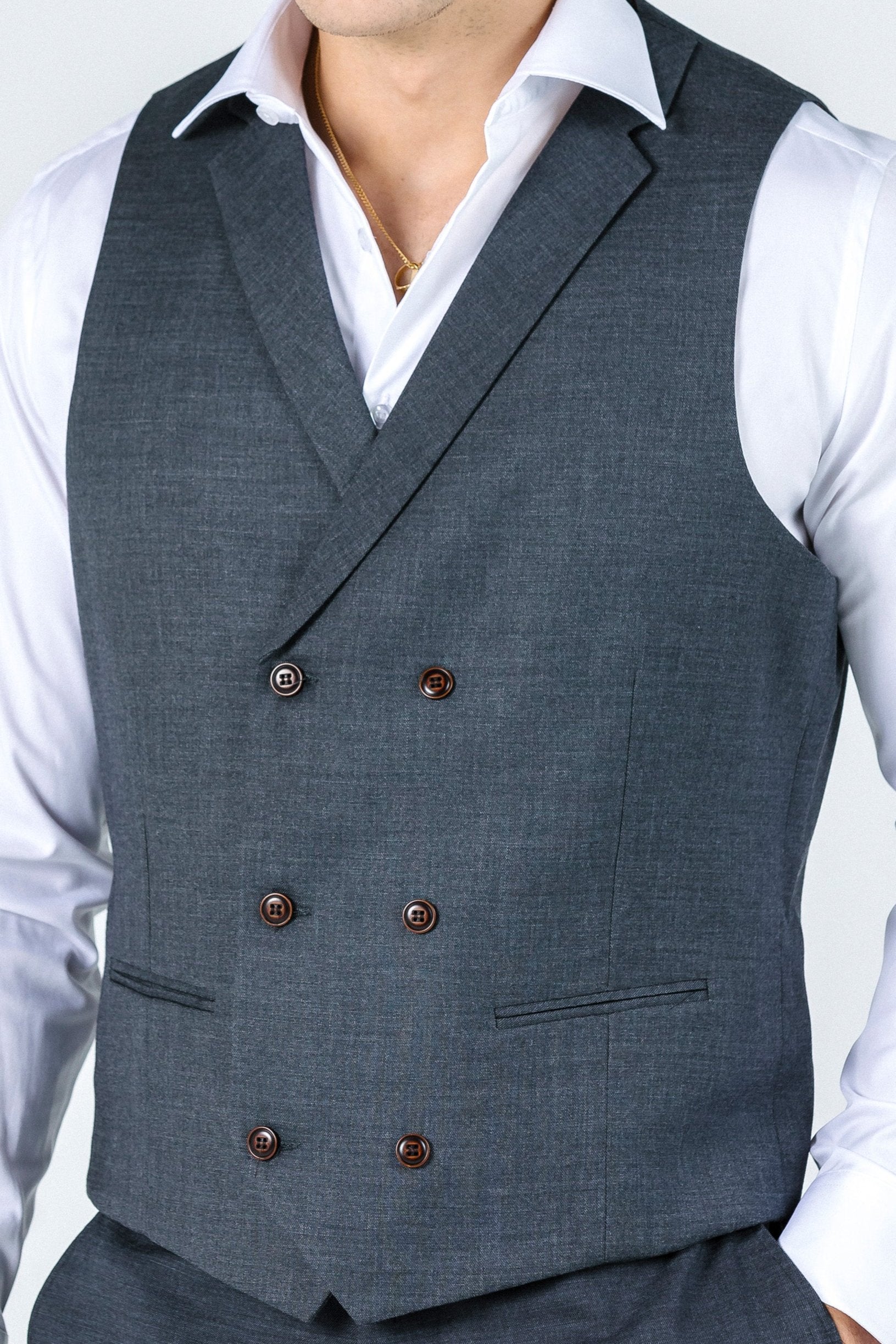 Louis Charcoal Waistcoat