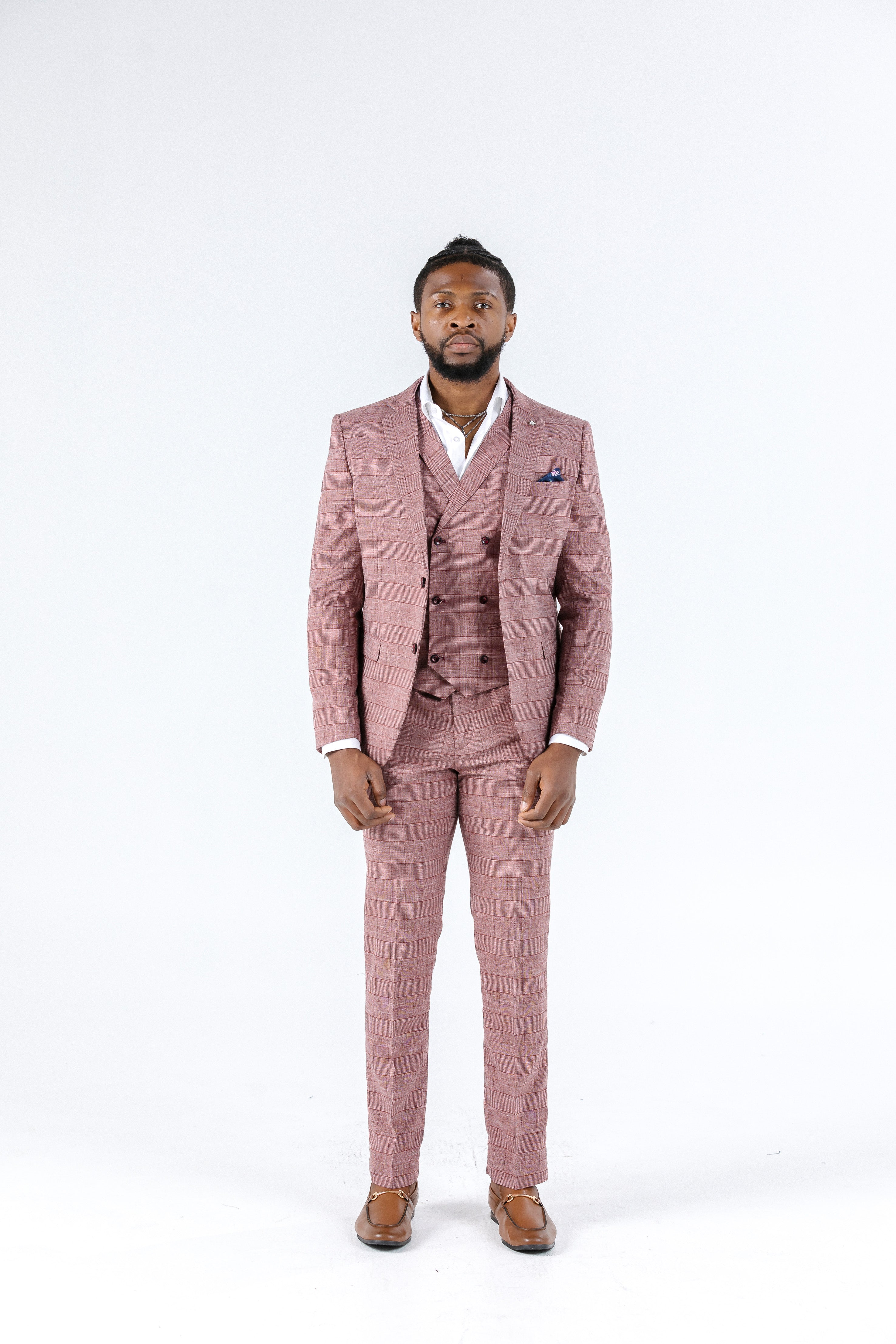 Foreman Pink Suit Trousers