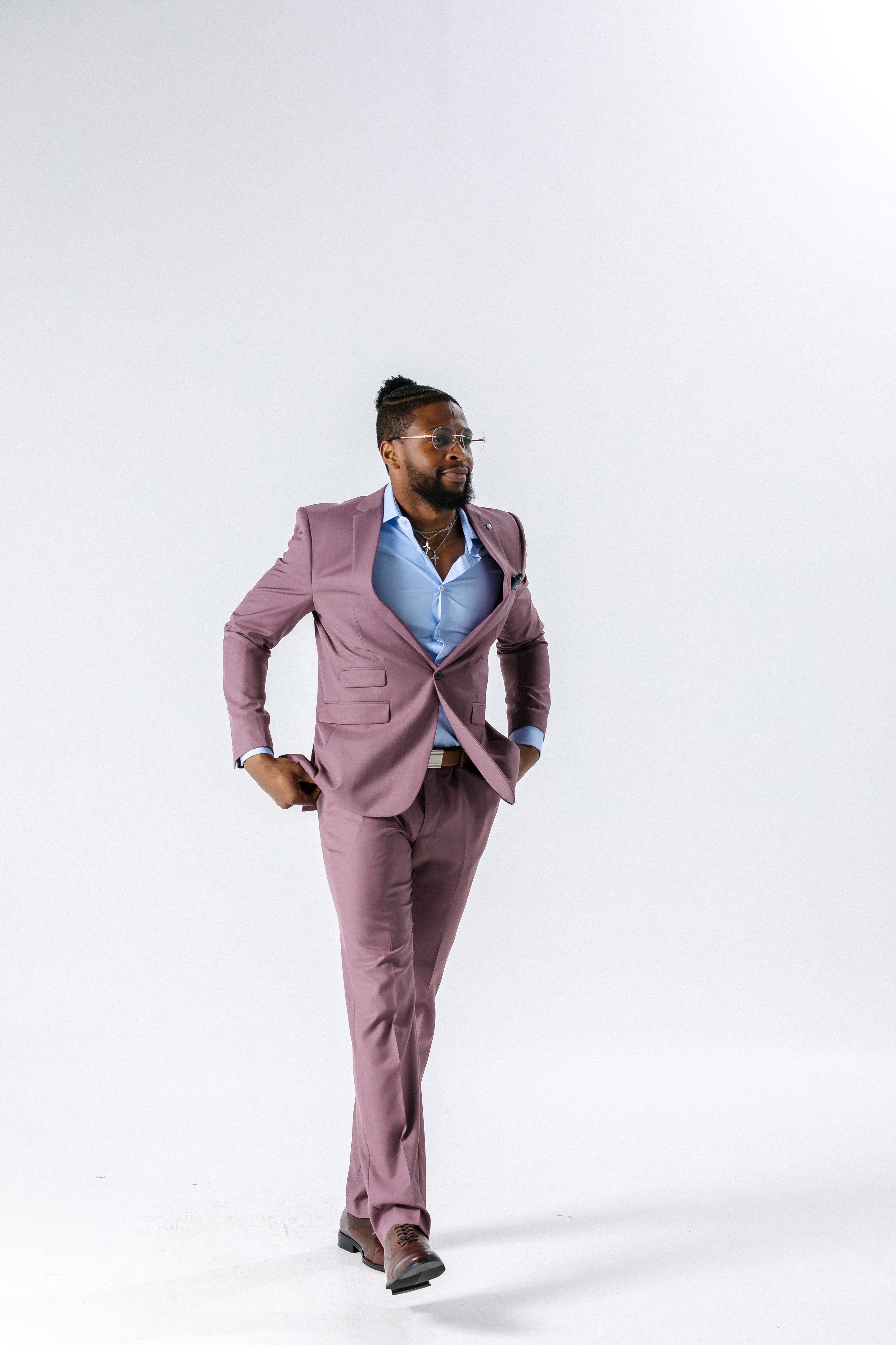 Pablo Pink Suit Trousers