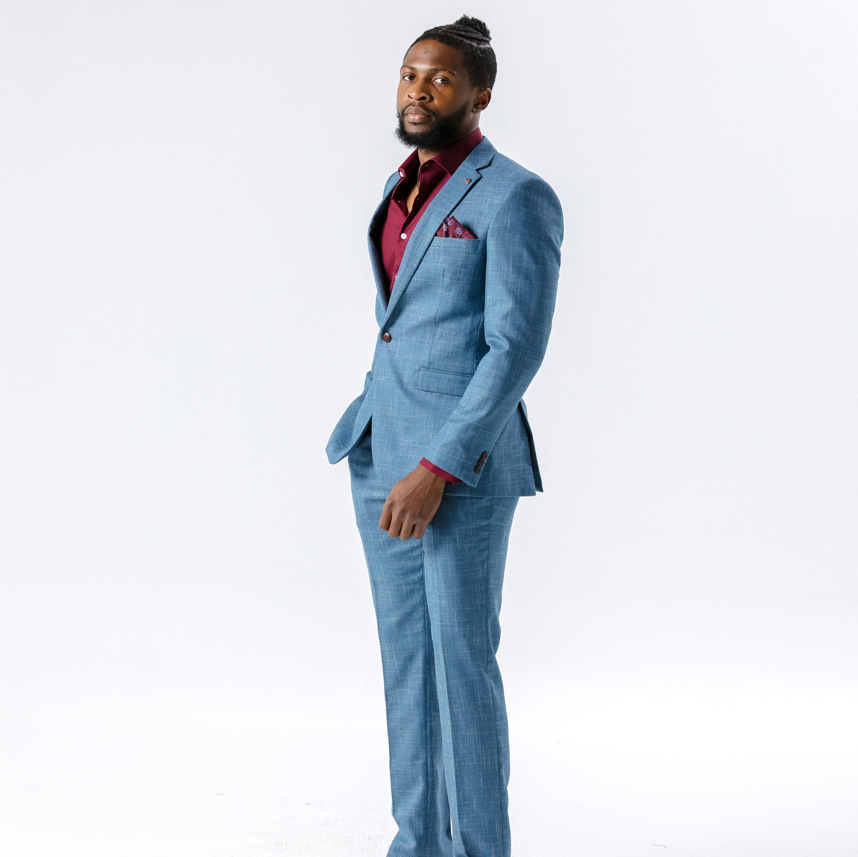 Arthur Light Blue Suit Trousers