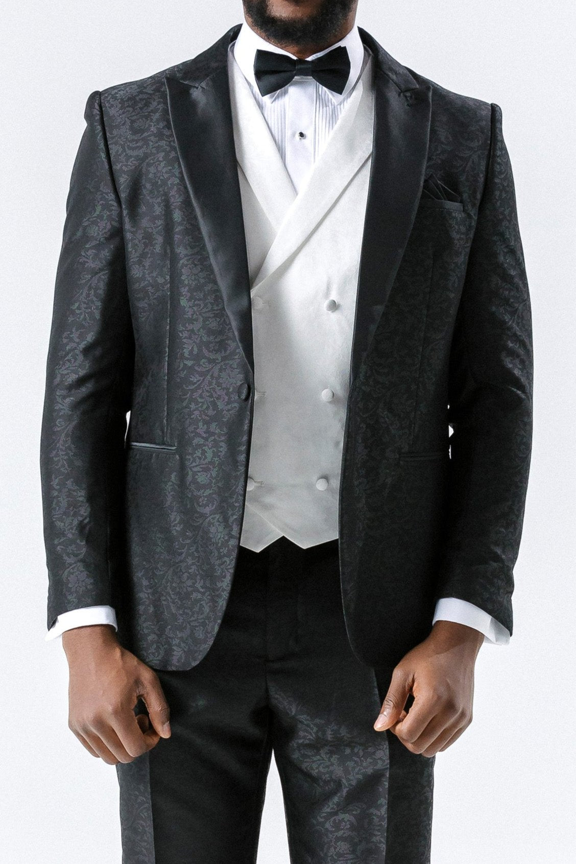 Paisley Black Suit Jacket