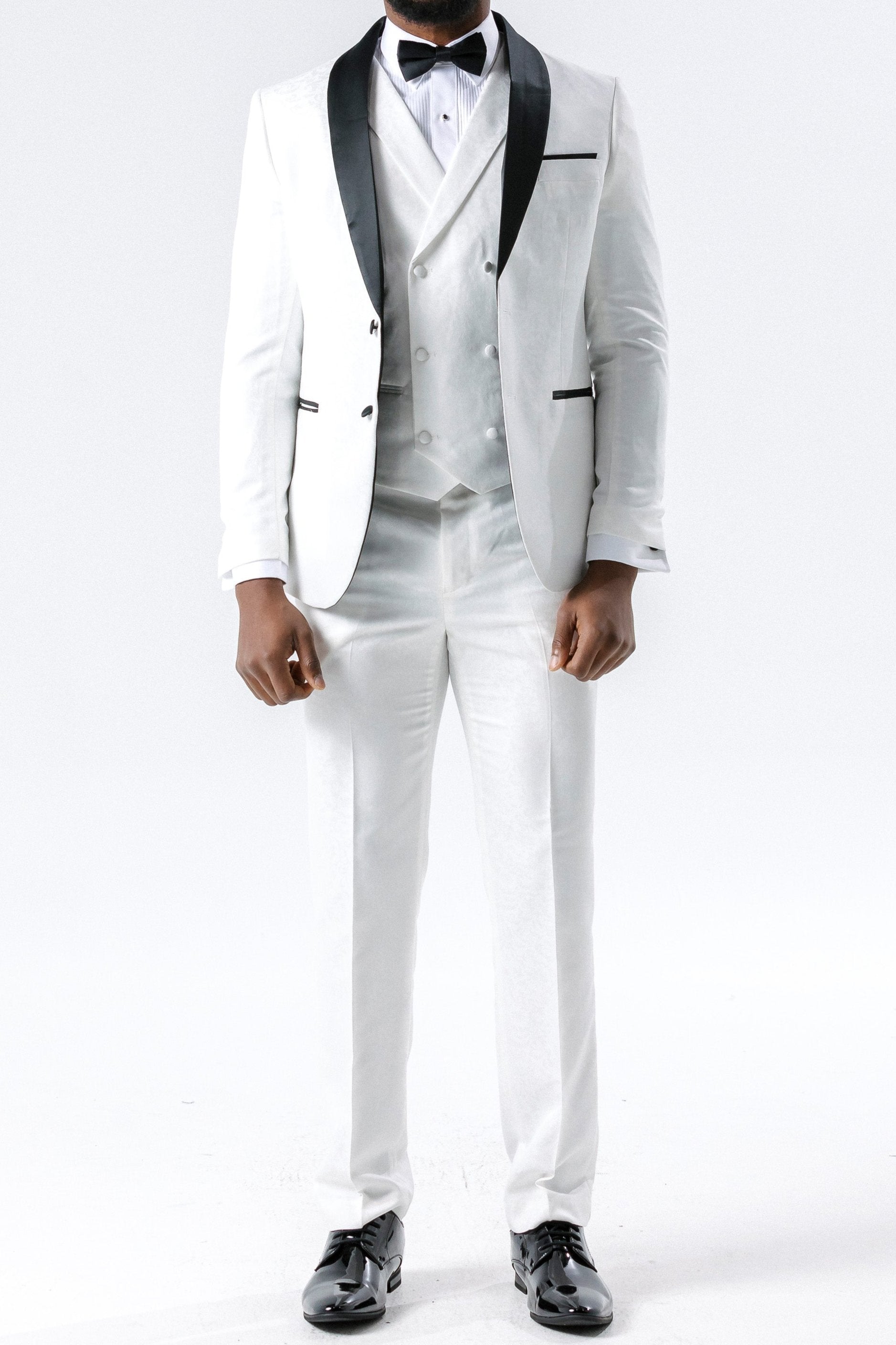 Paisley White Suit Jacket