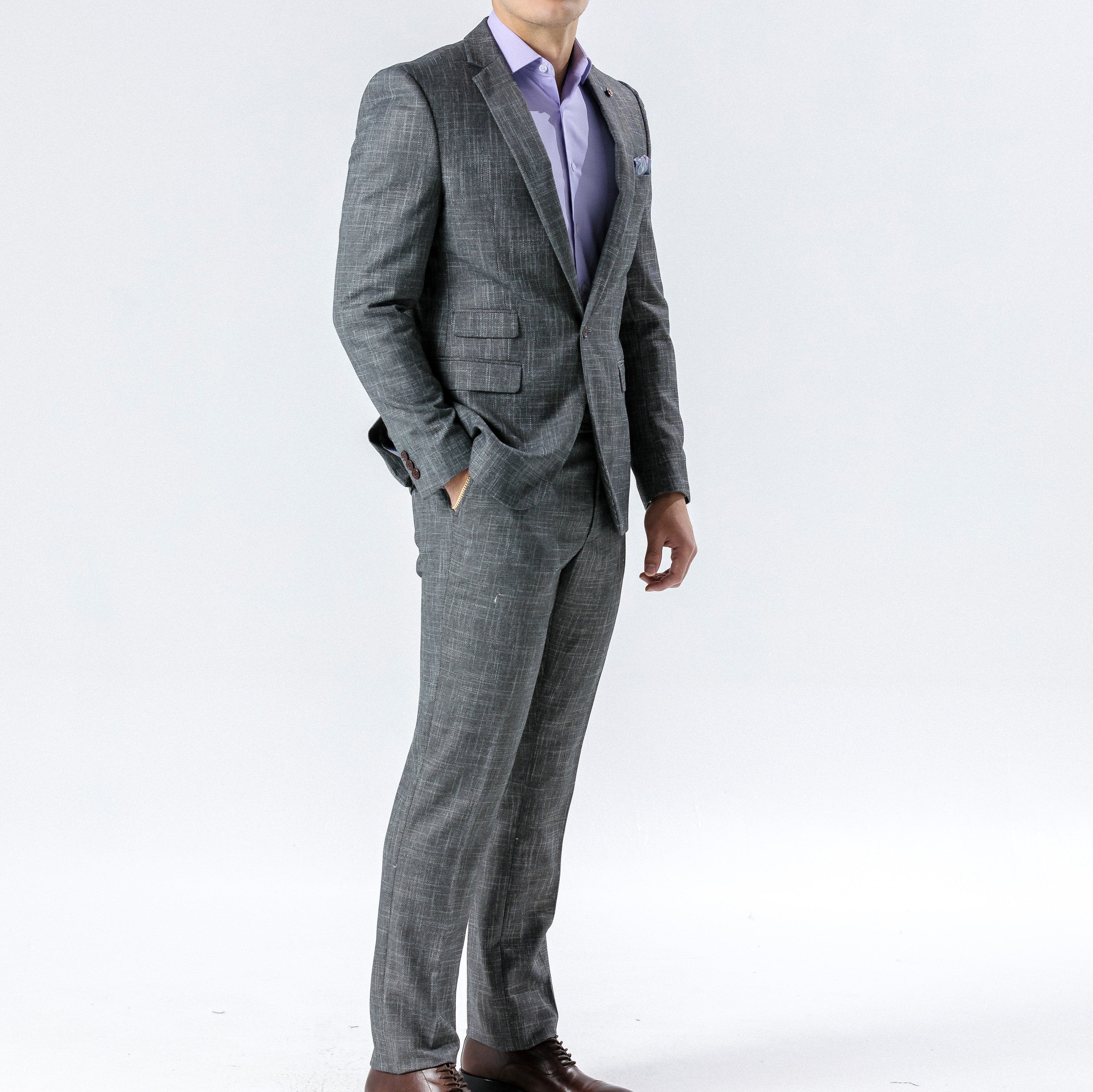 Arthur Charcoal Suit Trousers