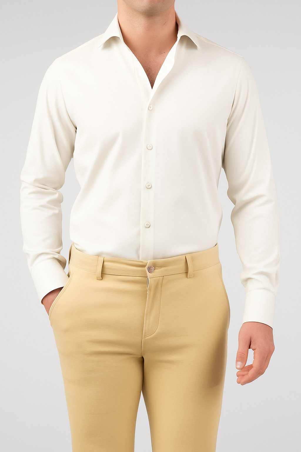Off-White Slim Bamboo Shirt