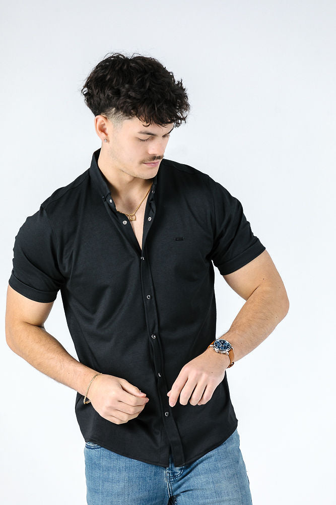Troy Black Short Sleeve Shirt
