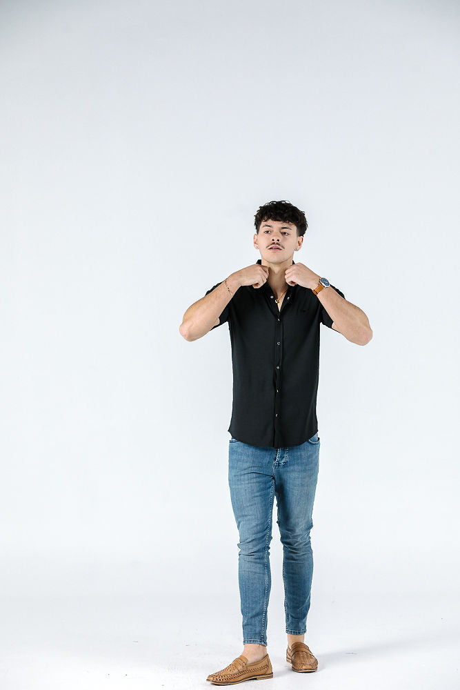 Troy Black Short Sleeve Shirt