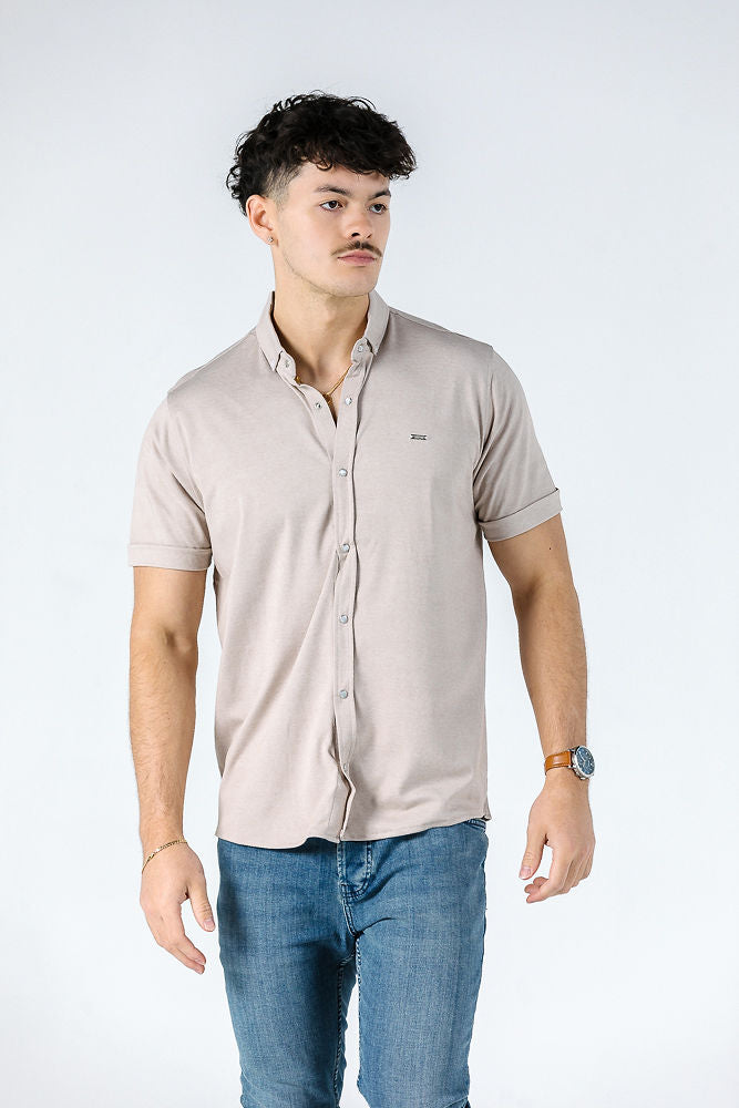 Troy Cream Short Sleeve Shirt