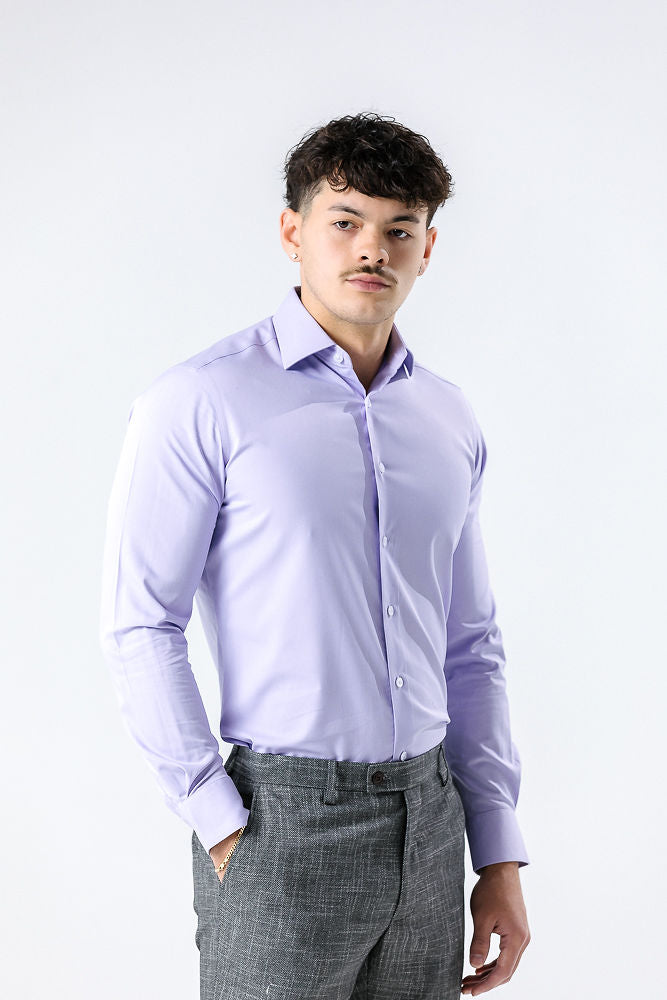 Lilac Slim Bamboo Shirt