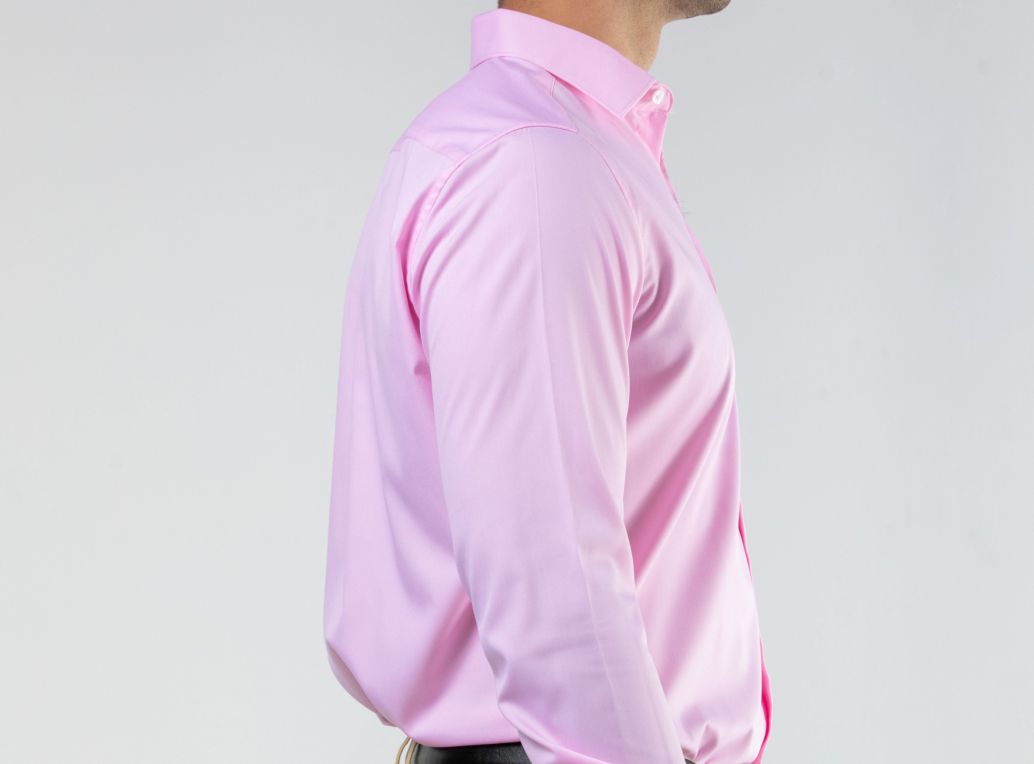Pink Slim Bamboo Shirt