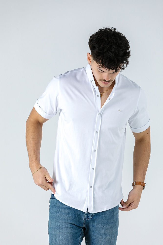 Troy White Short Sleeve Shirt