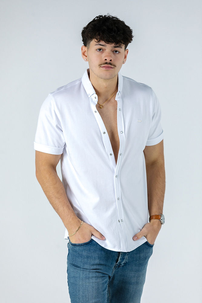 Troy White Short Sleeve Shirt