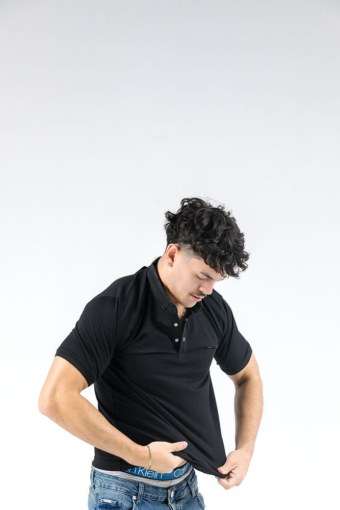 Troy Black Polo Shirt