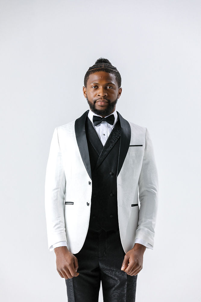 Paisley Black Waistcoat