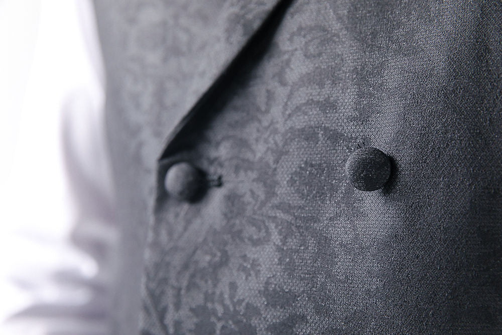 Paisley Black Waistcoat
