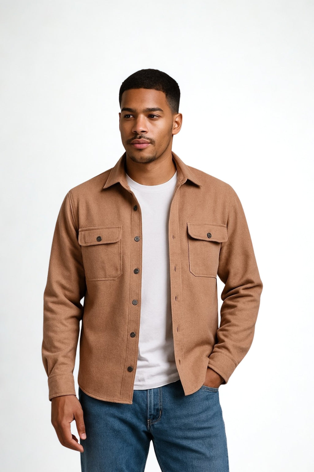 YXC Latte Shacket