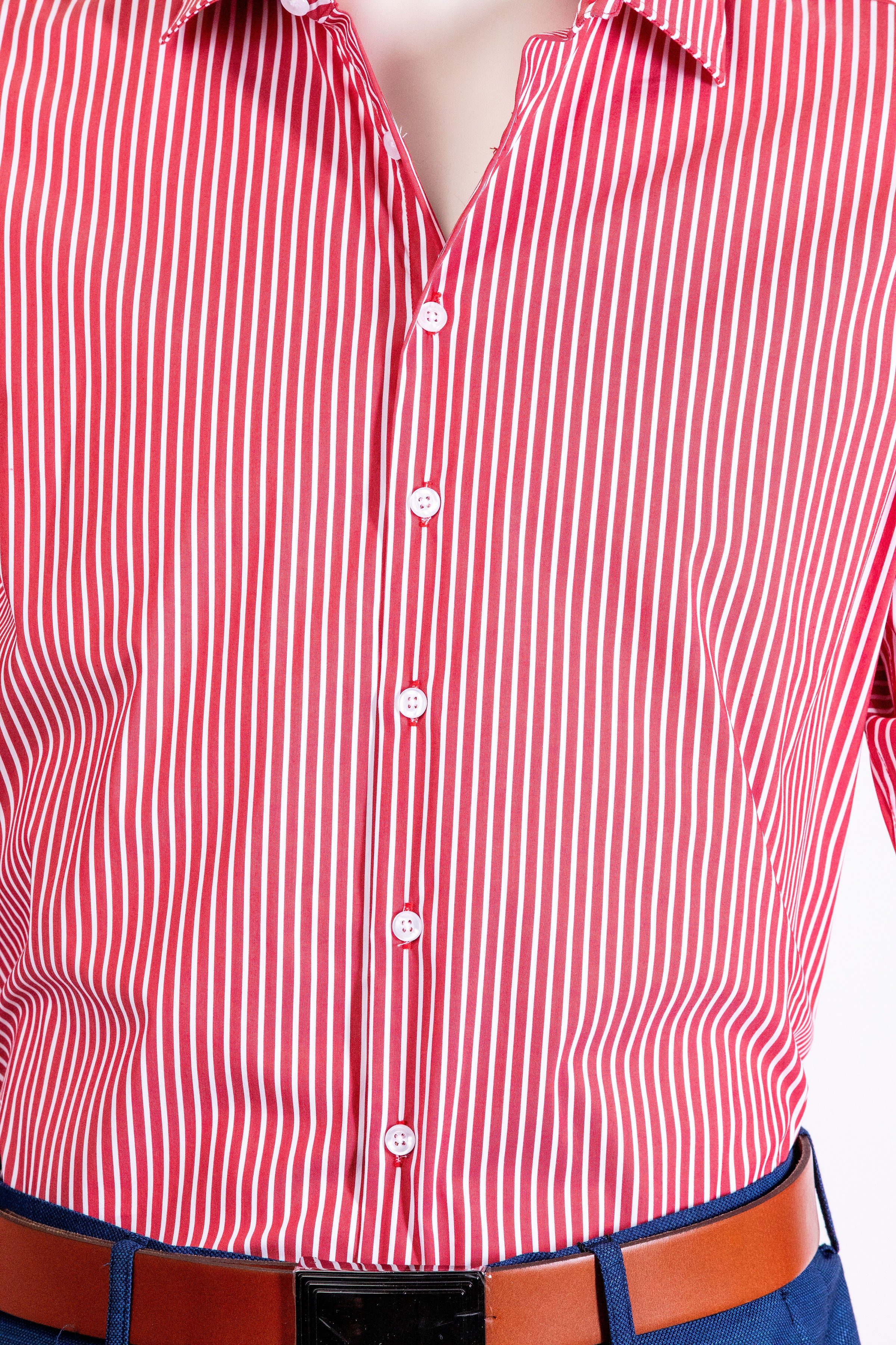 Breton Red Slim Bamboo Shirt