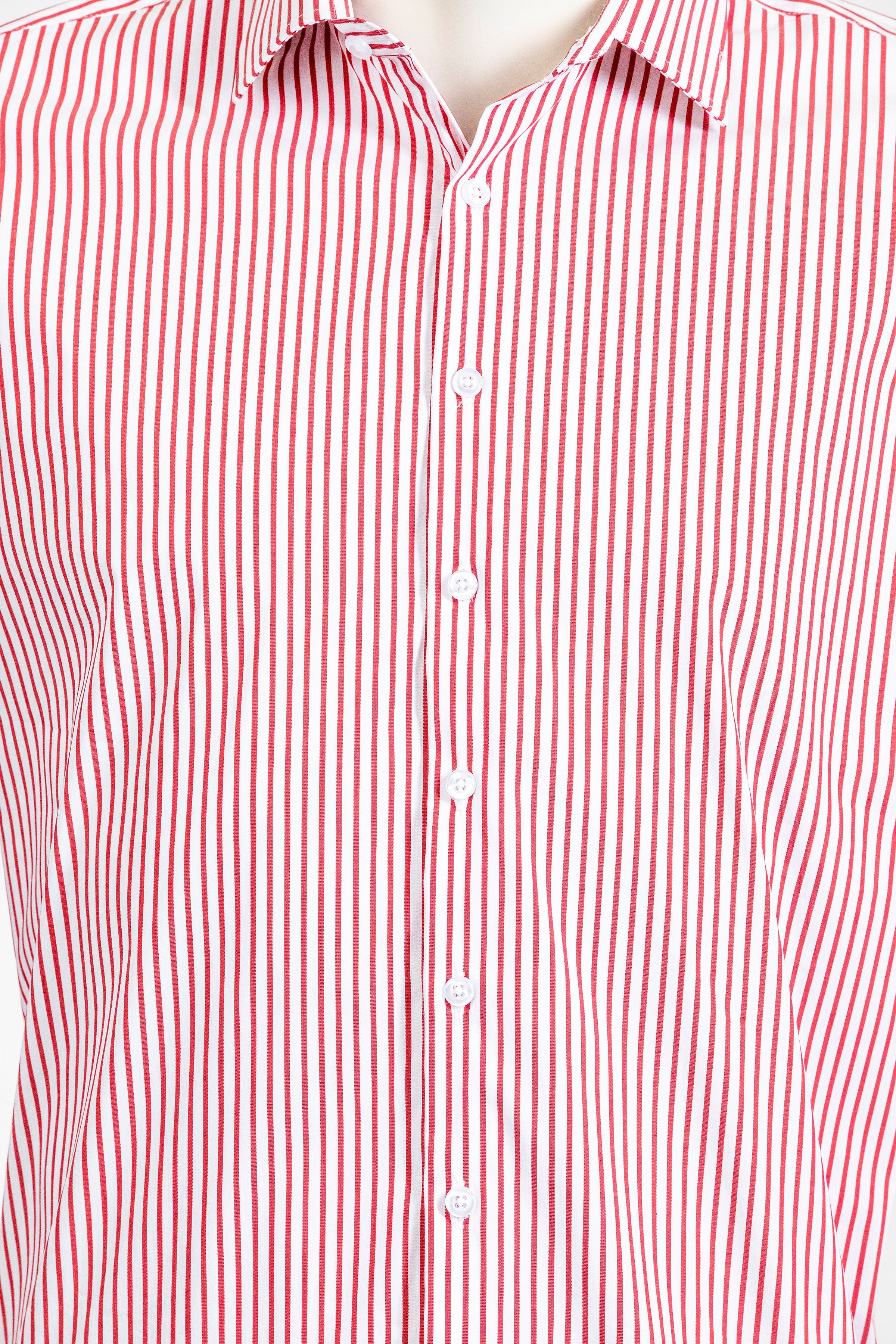 Breton White/Red Slim Bamboo Shirt